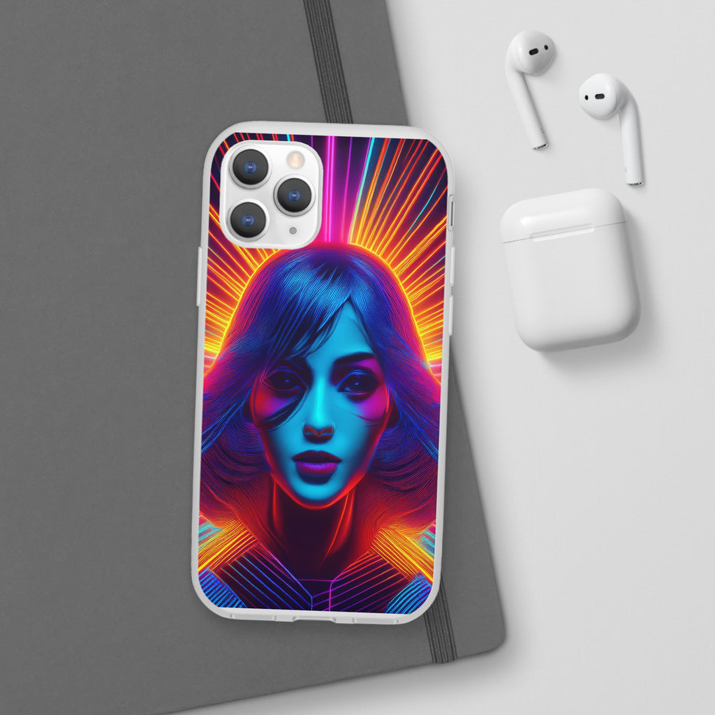 Phone Case — Neon Retro Portrait Mandala