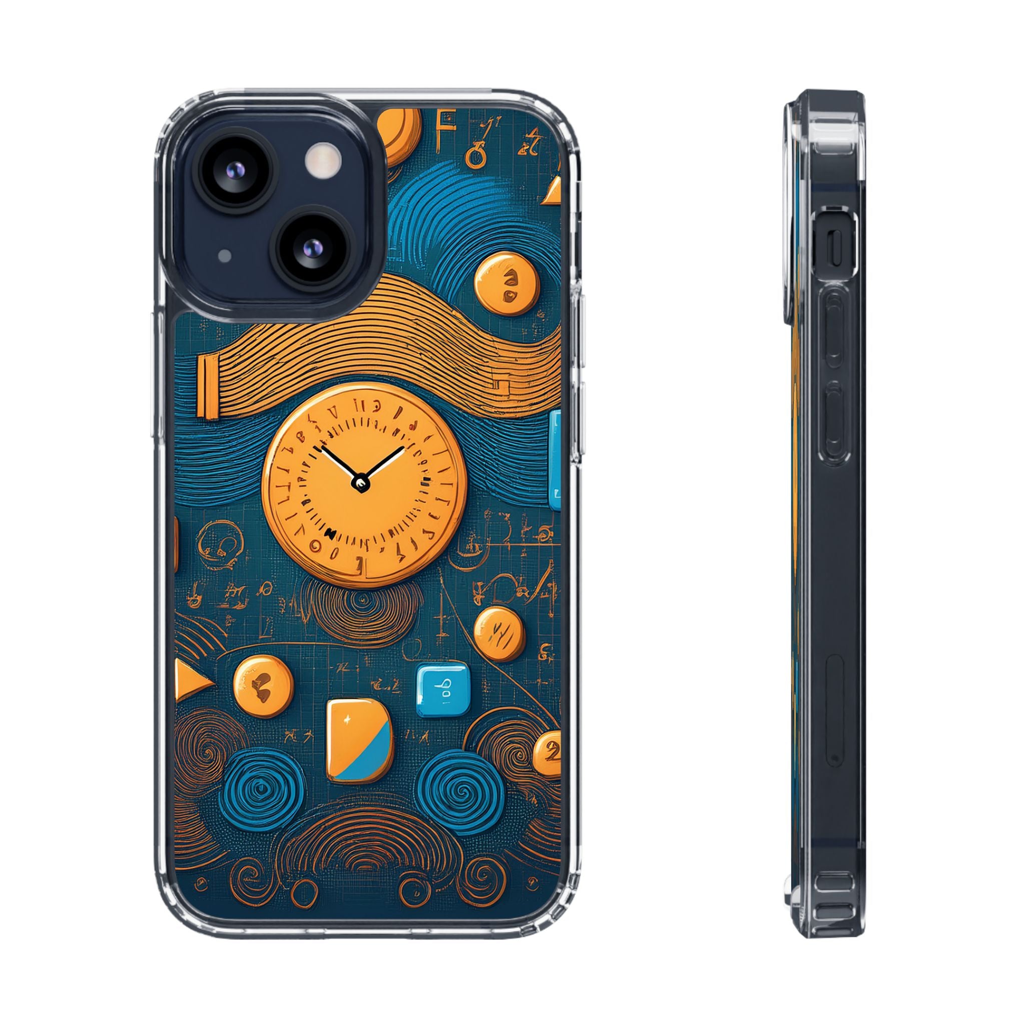 Clear Case — Abstract Clockwork Design Phone Case