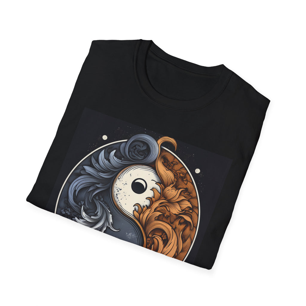 Yin Yang Dragon T-Shirt – Fire & Ice Balance Graphic Tee