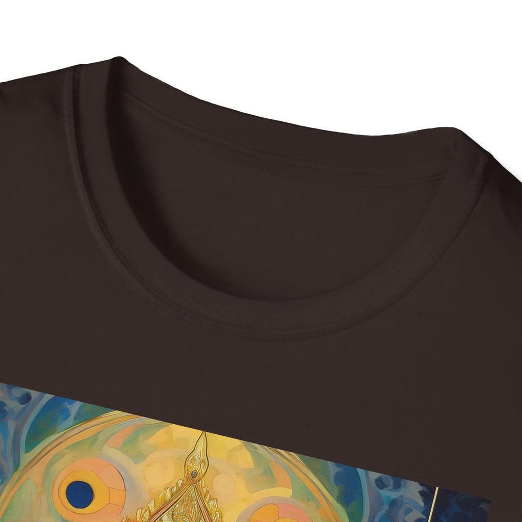 Buddha Sanctuary Art T-Shirt — Meditative Temple Graphic Tee