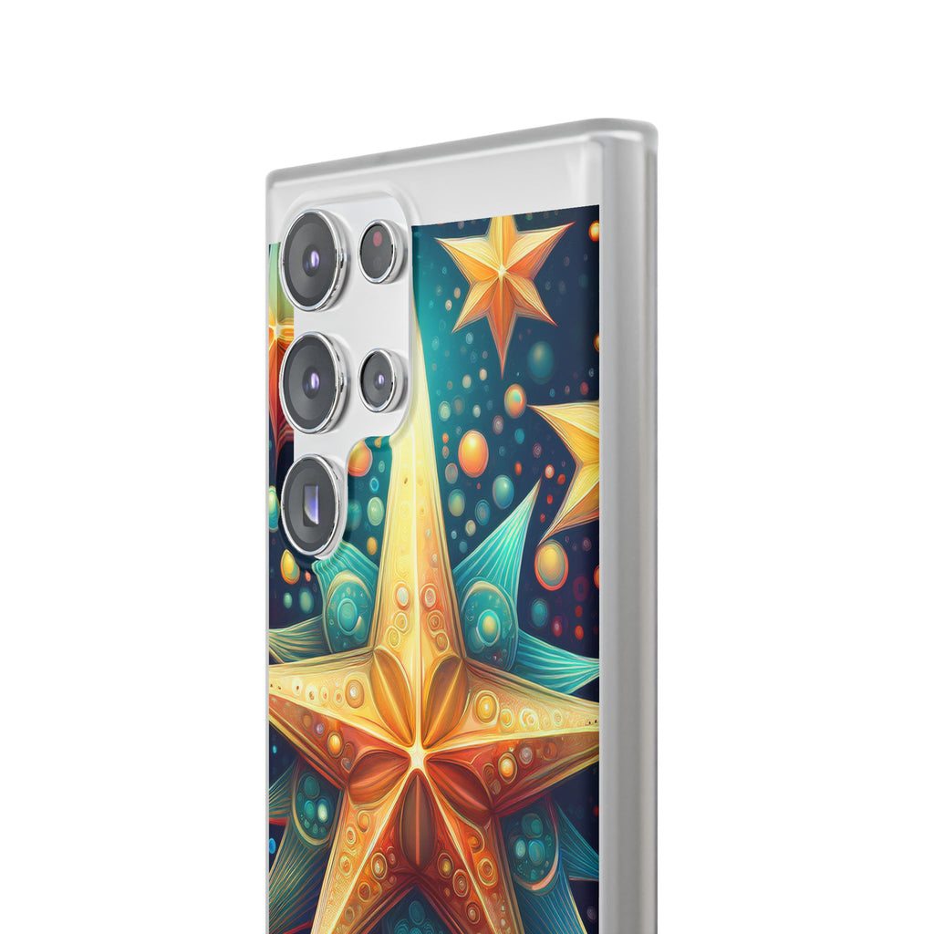 Starburst Galaxy Phone Case — Colorful Cosmic Star Design Flexible Case