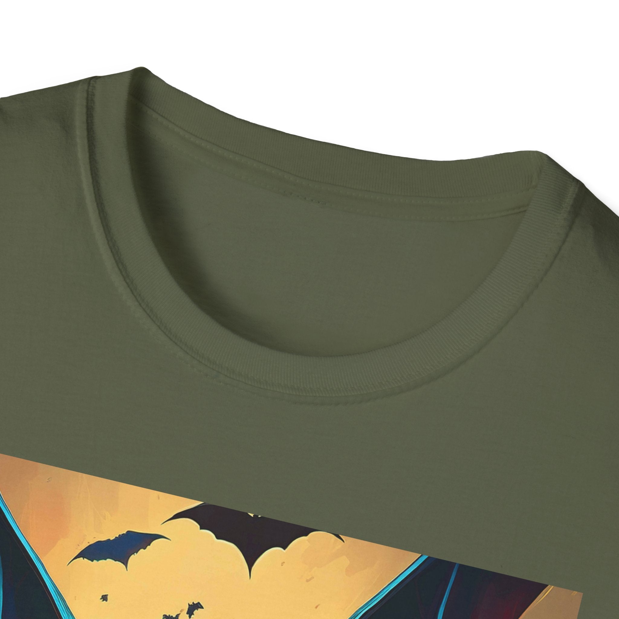 Halloween Bat Nightmare T-Shirt — Fiery Demon Bat Graphic Tee