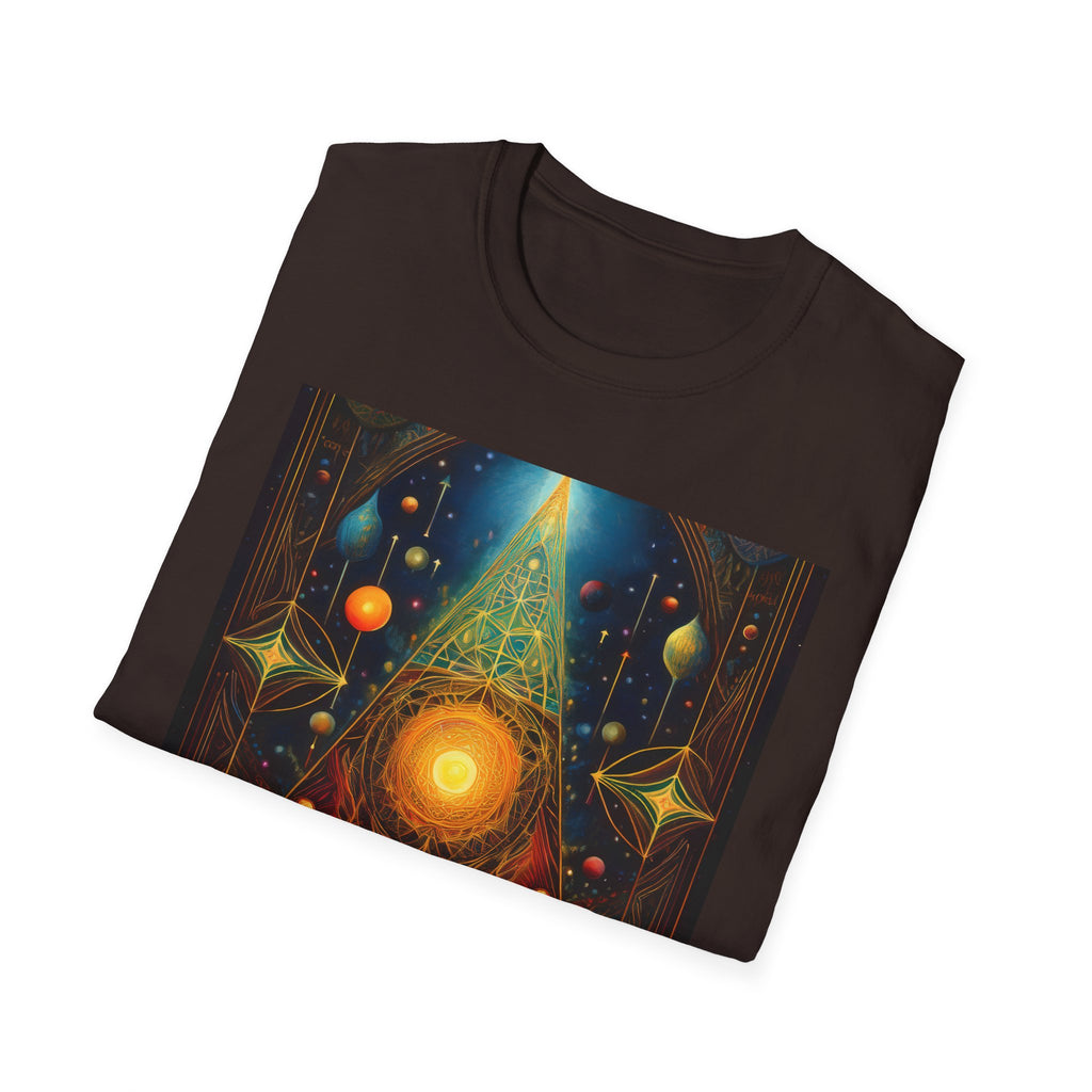 Mystic Sun Pyramid Graphic T-Shirt