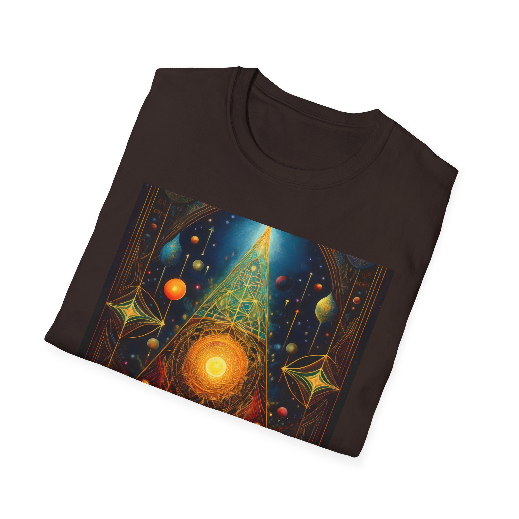 Mystic Sun Pyramid Graphic T-Shirt