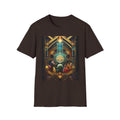 Mystic Observatory Art Tee — Cosmic Circle Gathering Graphic T-Shirt