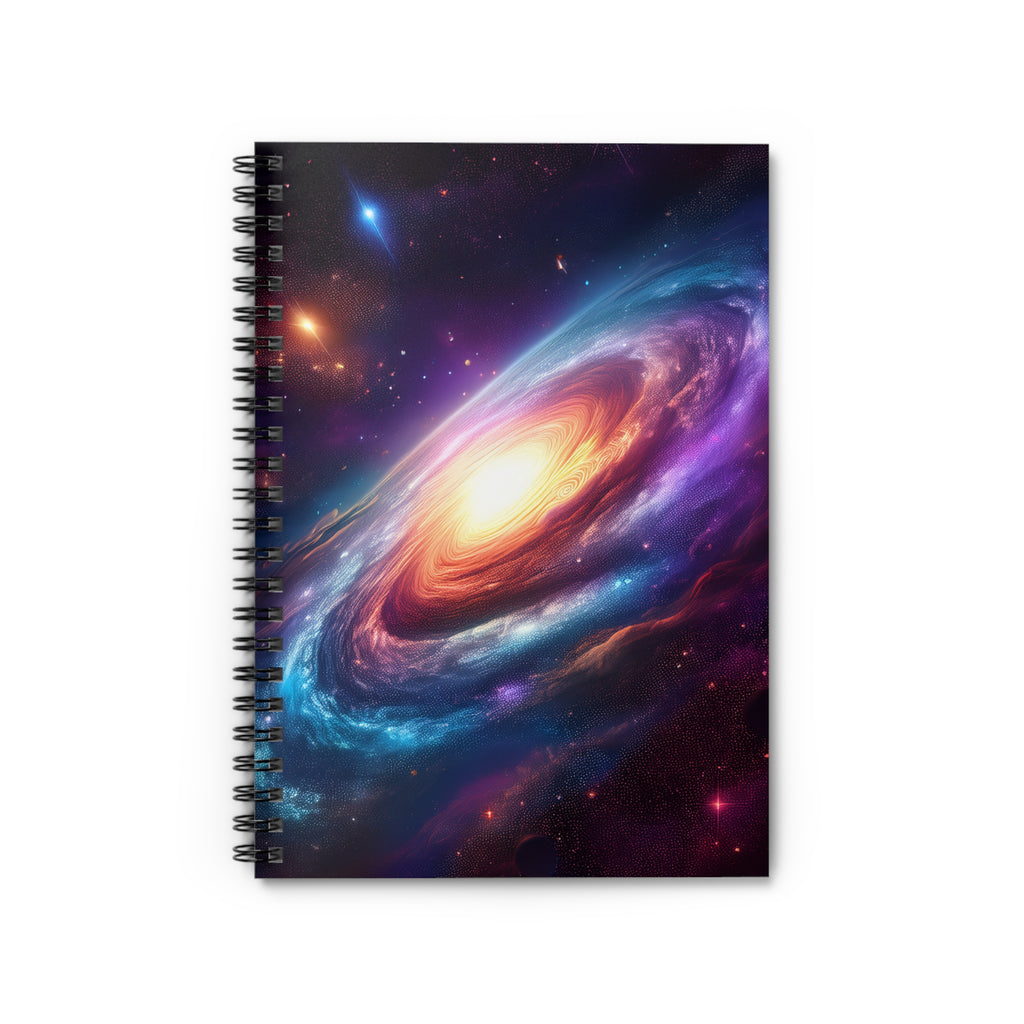 Galaxy Spiral Notebook — Cosmic Space Notebook (Ruled)