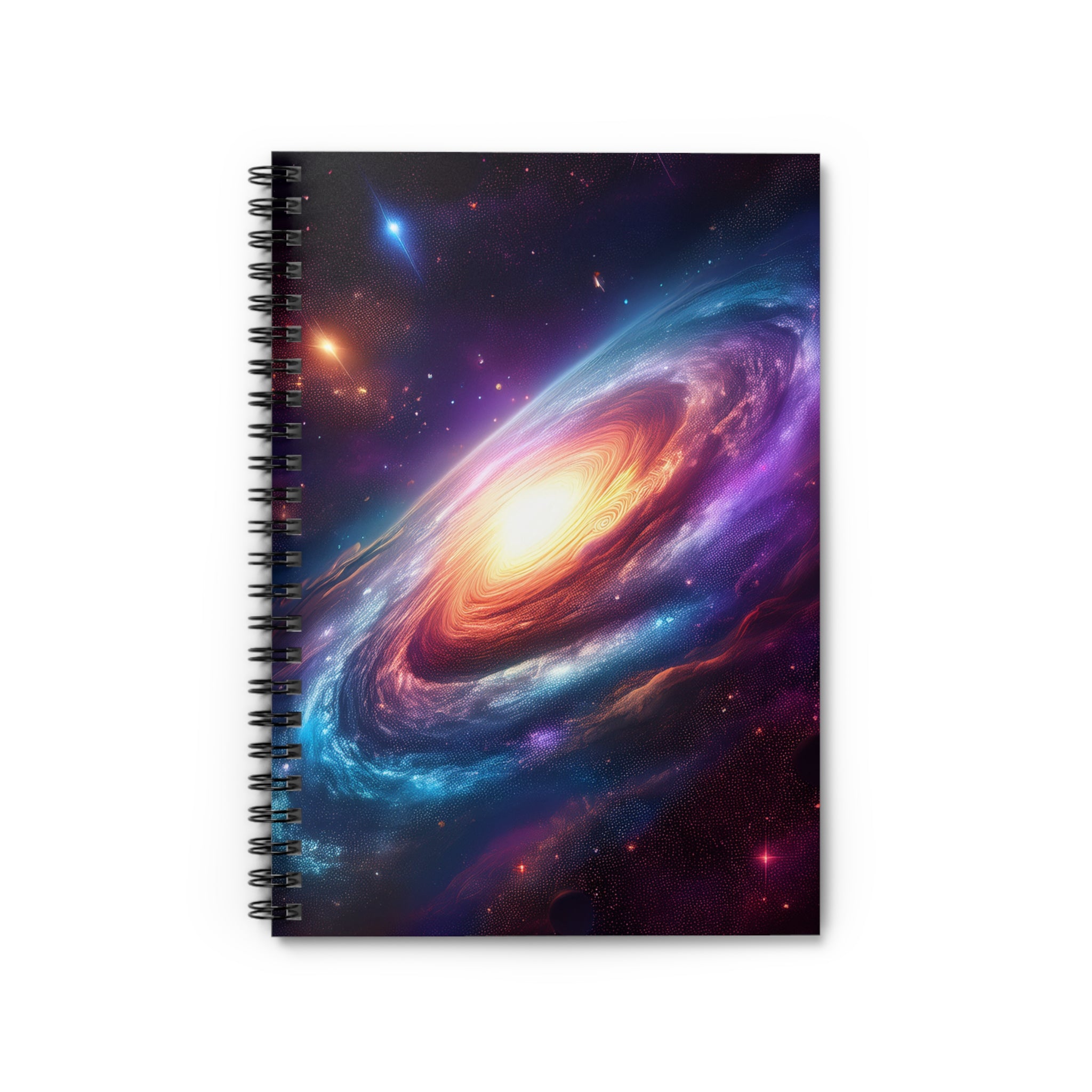 Galaxy Spiral Notebook — Cosmic Space Notebook (Ruled)