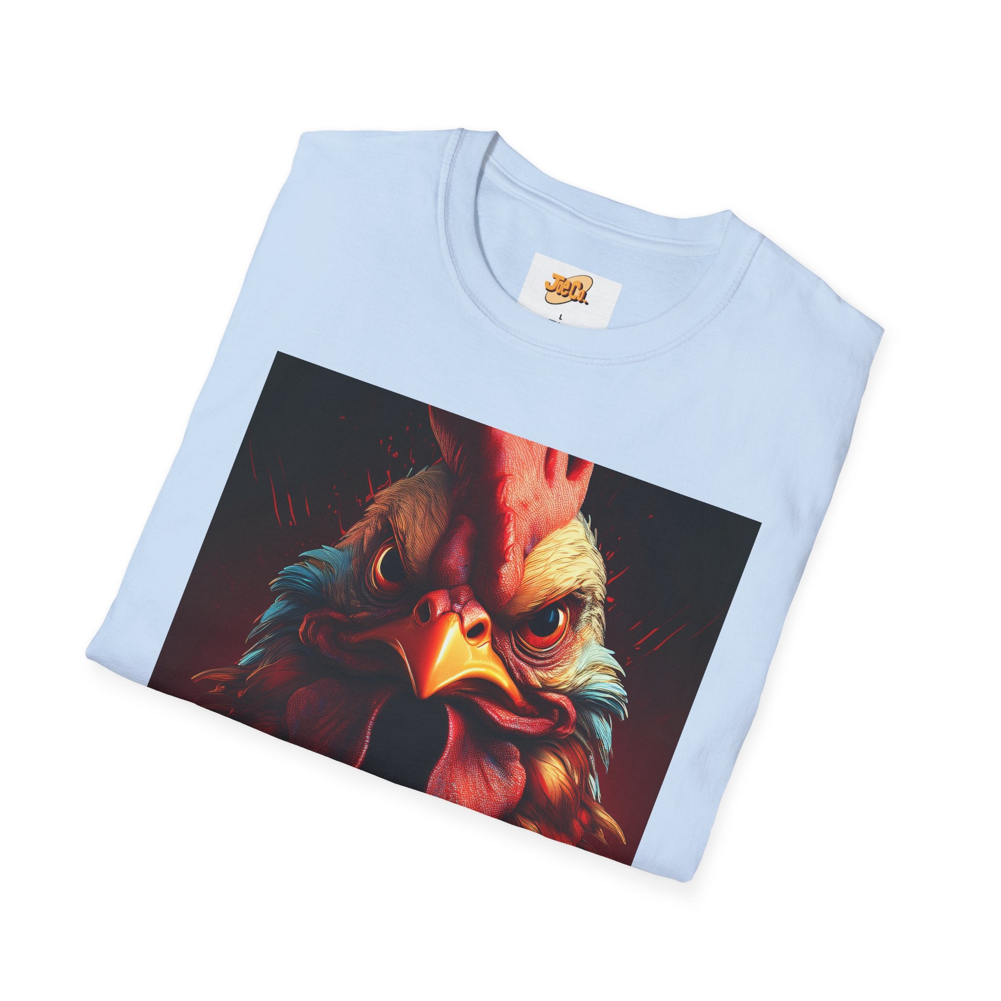 Rooster Portrait T-Shirt – Bold Vintage Farmhouse Rooster Art Tee