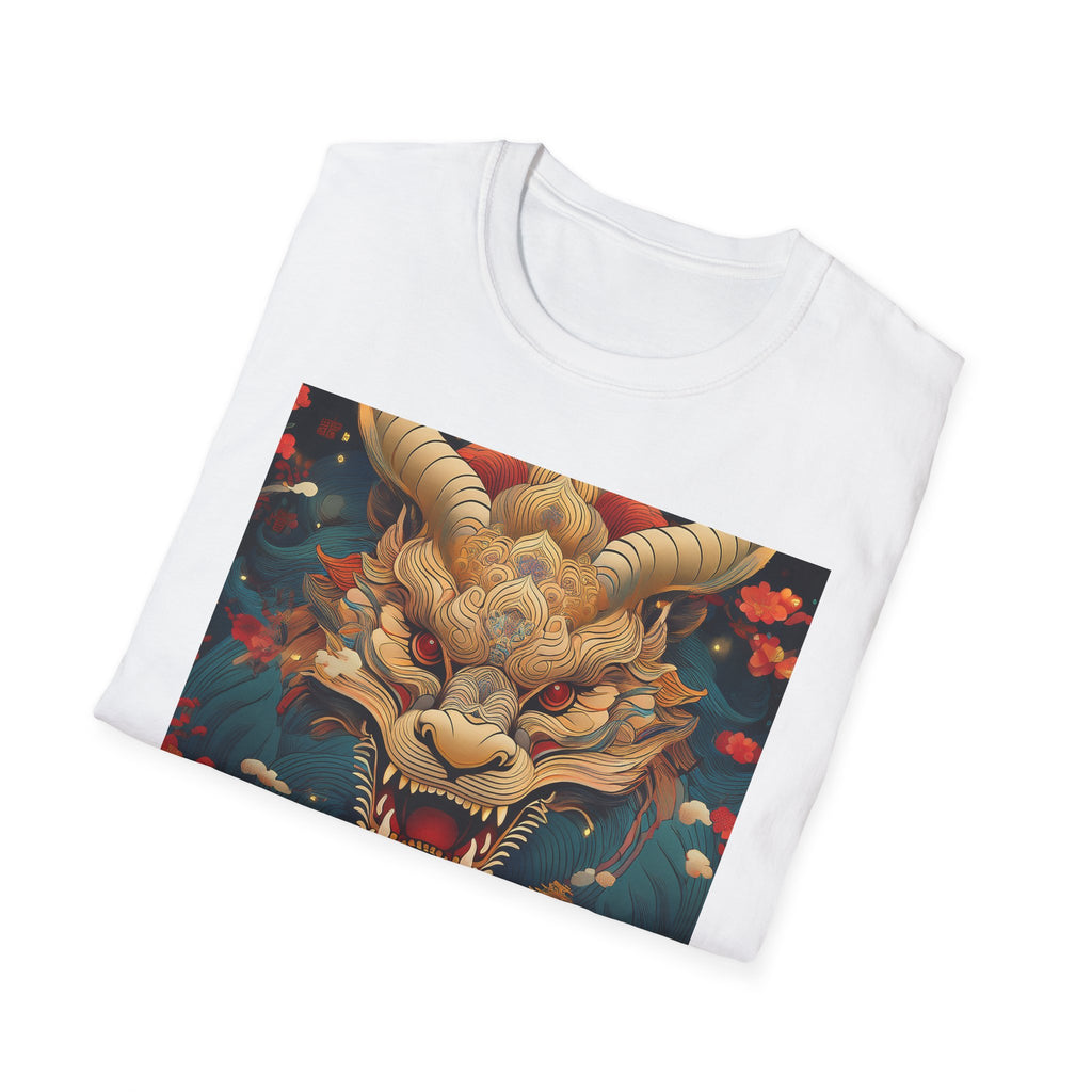 Dragon Mask T-Shirt — Asian Mythic Dragon Art Tee