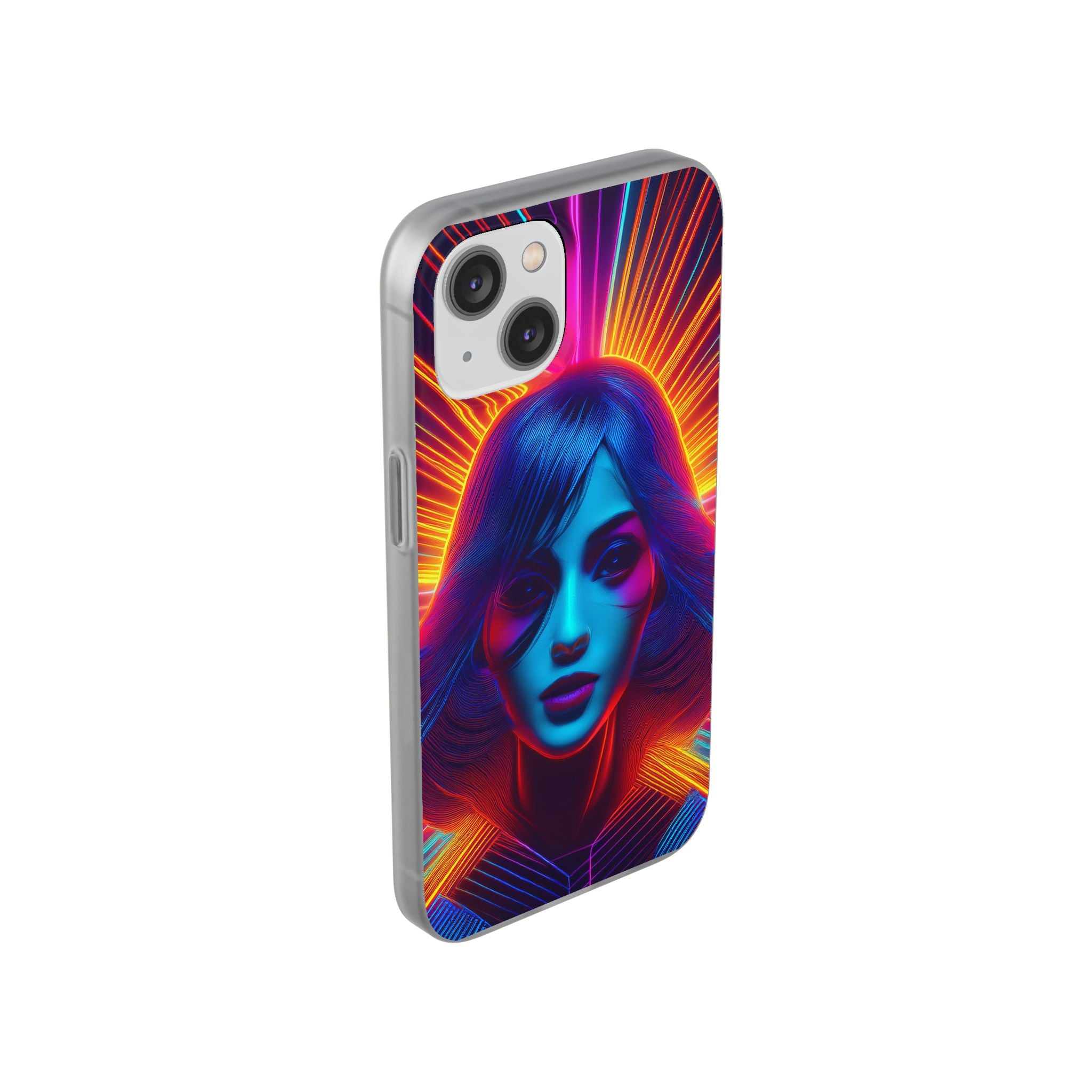 Phone Case — Neon Retro Portrait Mandala