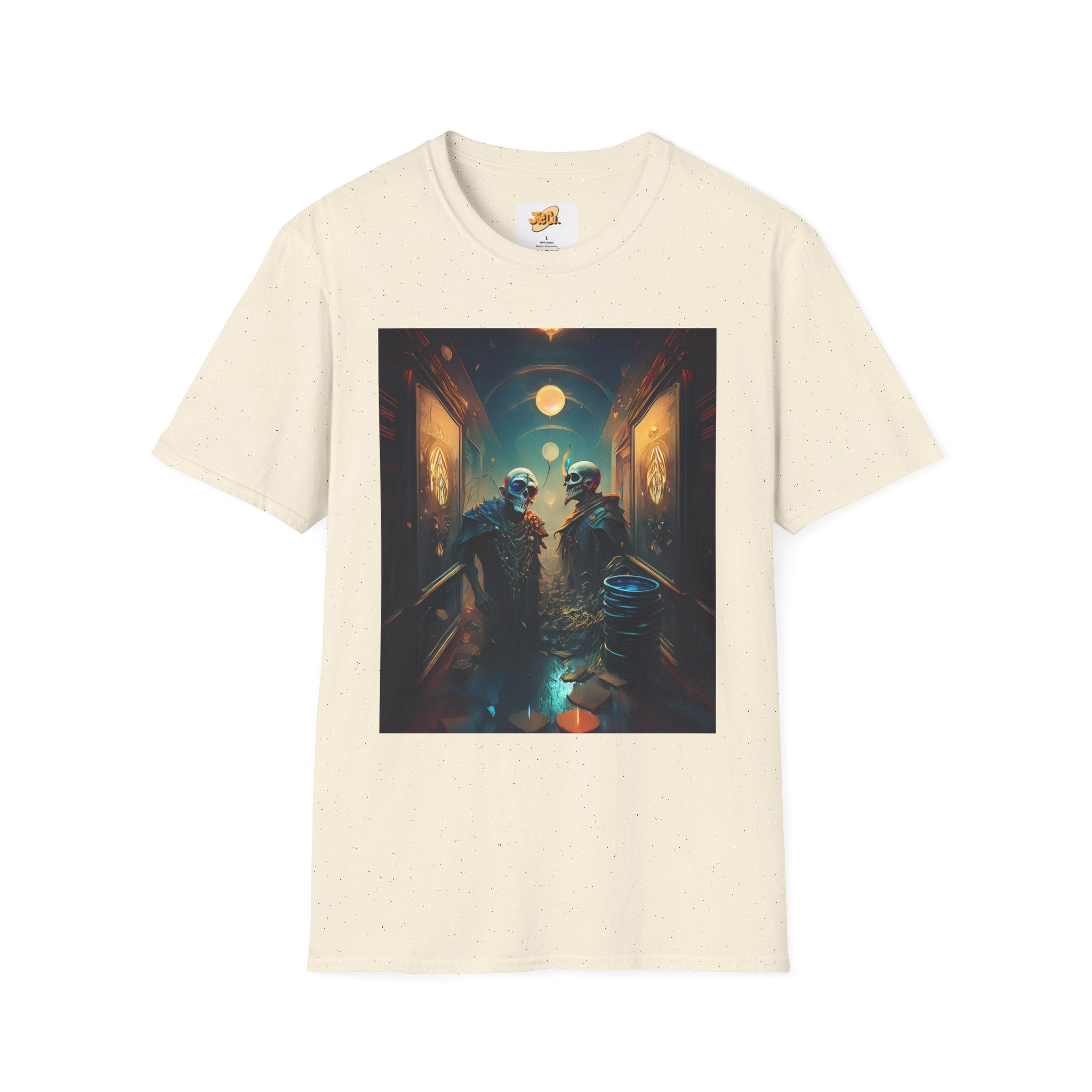Cyberpunk Alley T-Shirt — Neon Futuristic Street Scene