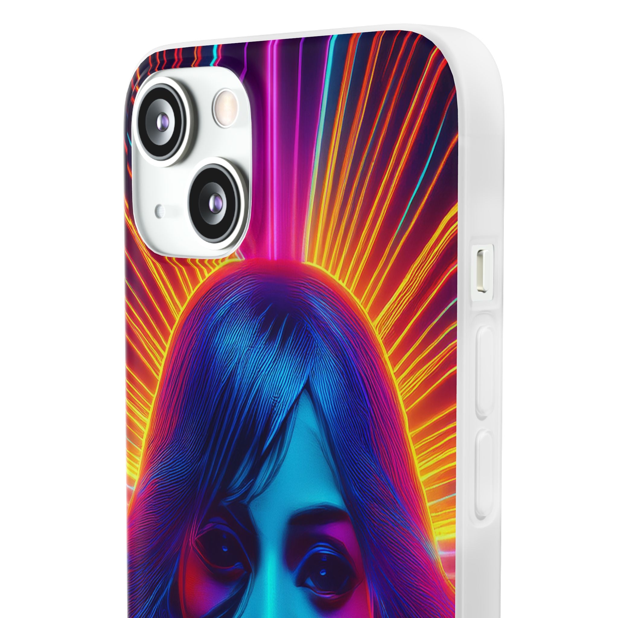Phone Case — Neon Retro Portrait Mandala