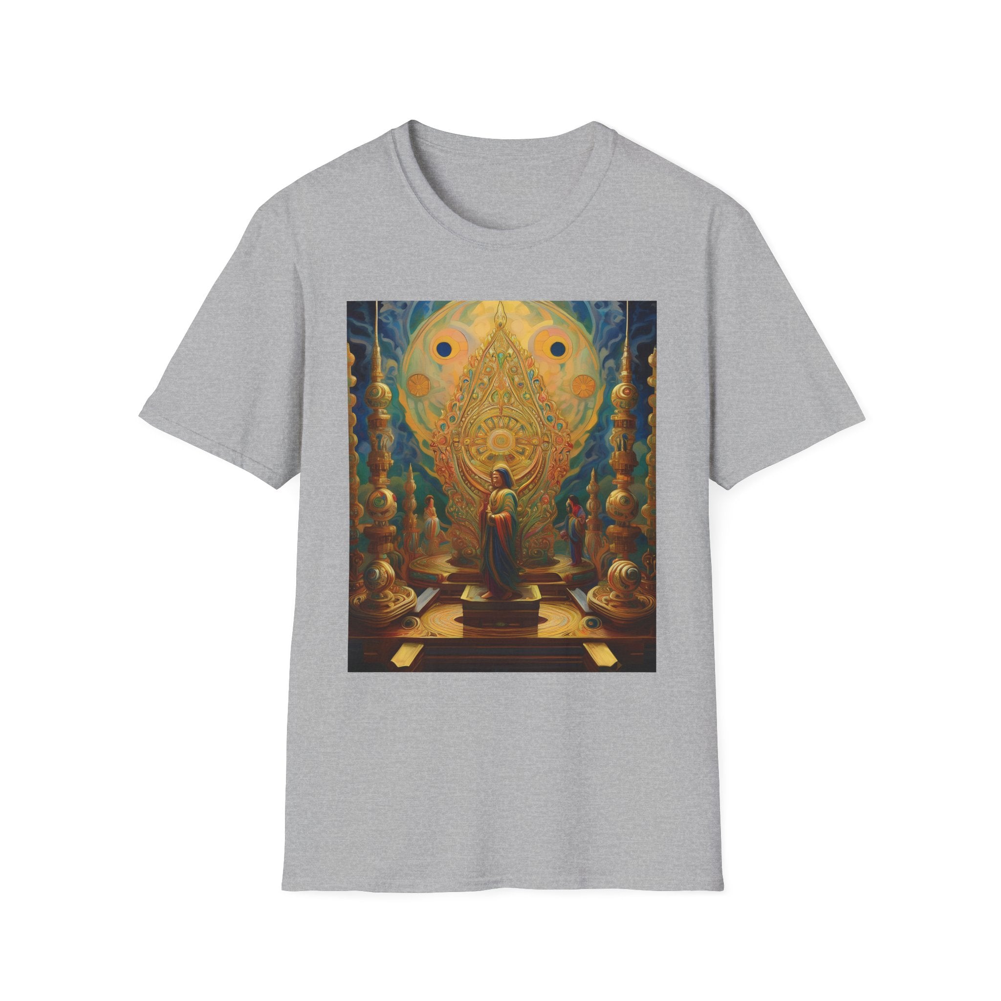 Buddha Sanctuary Art T-Shirt — Meditative Temple Graphic Tee