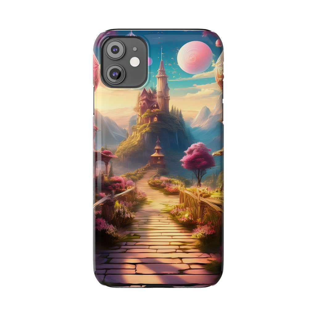 Slim Phone Case — Fantasy Castle Path Scenic iPhone Case