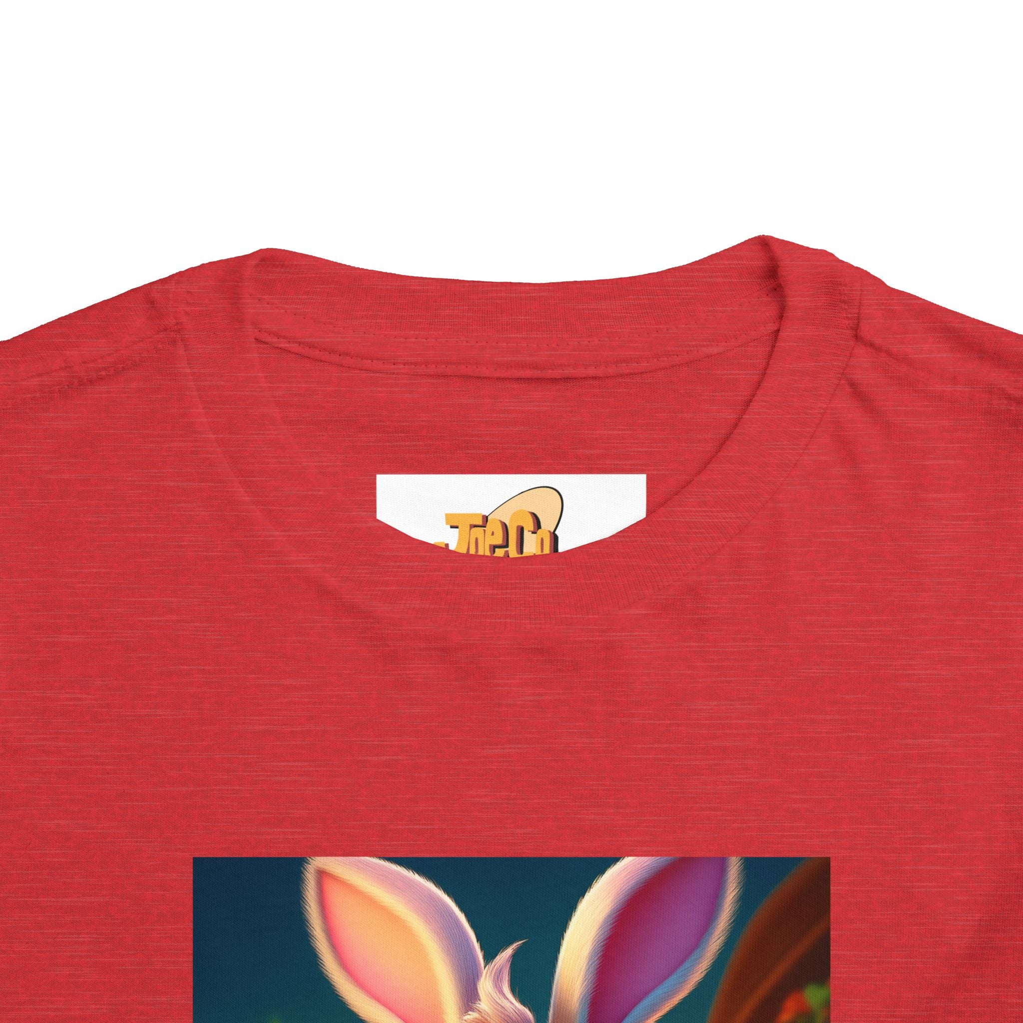 Easter Bunny Toddler Tee — Cute Bunny with Eggs Graphic Shirt