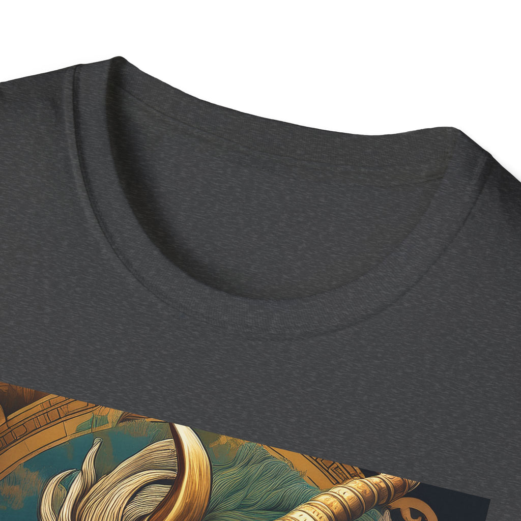 Mythical Beast Art T-Shirt — Majestic Ram & Goat Fantasy Illustration