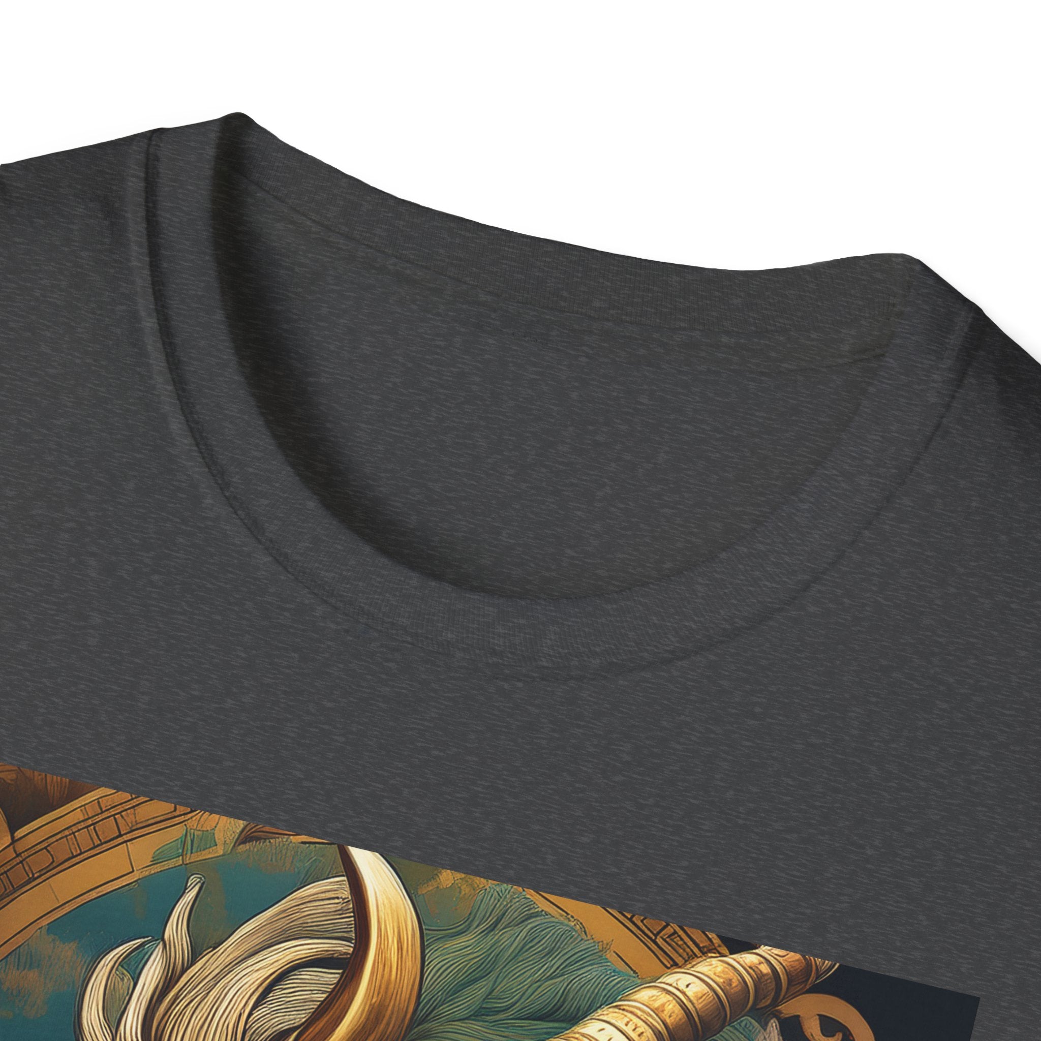 Mythical Beast Art T-Shirt — Majestic Ram & Goat Fantasy Illustration