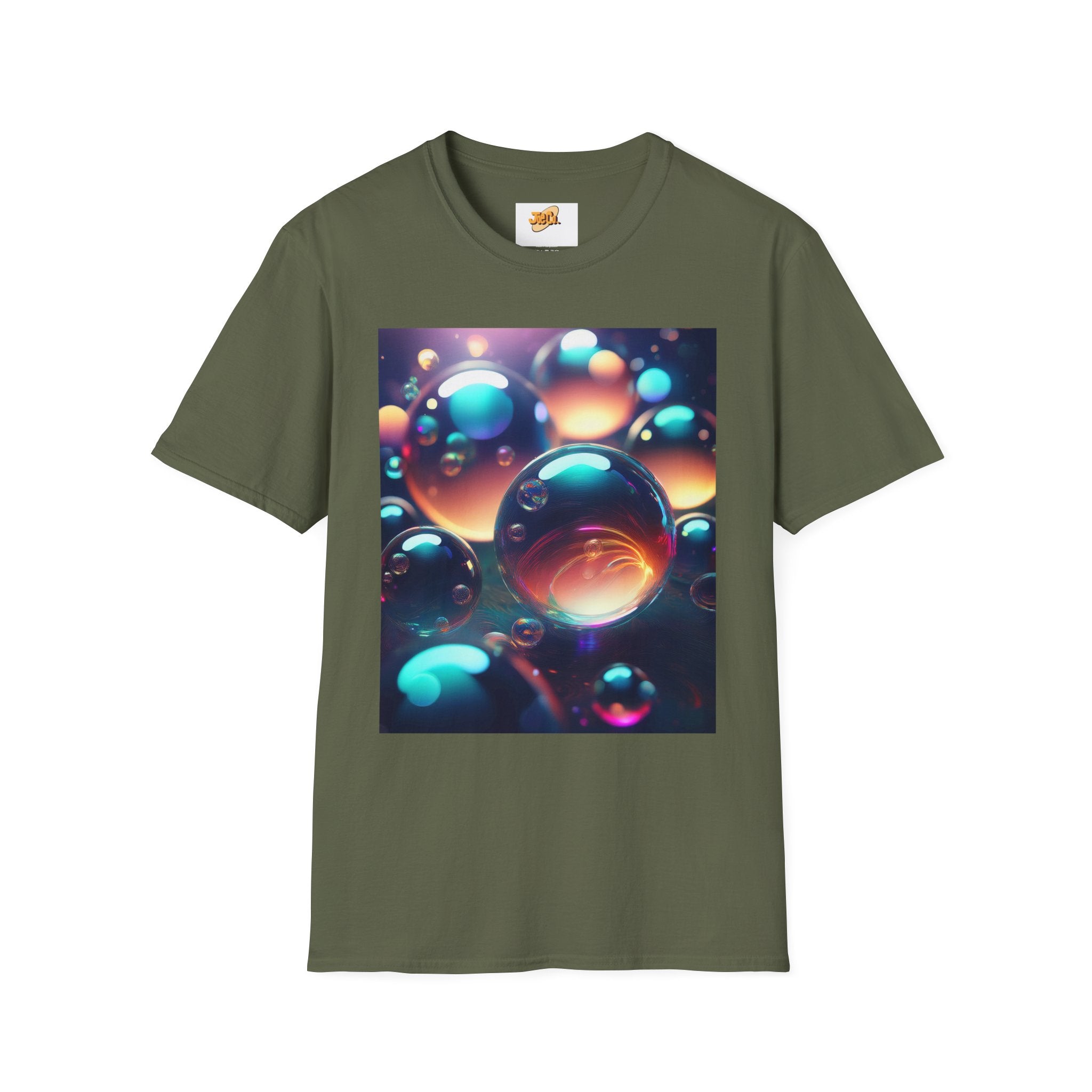 Bubble Galaxy T-Shirt — Colorful 3D Bubble Art Tee