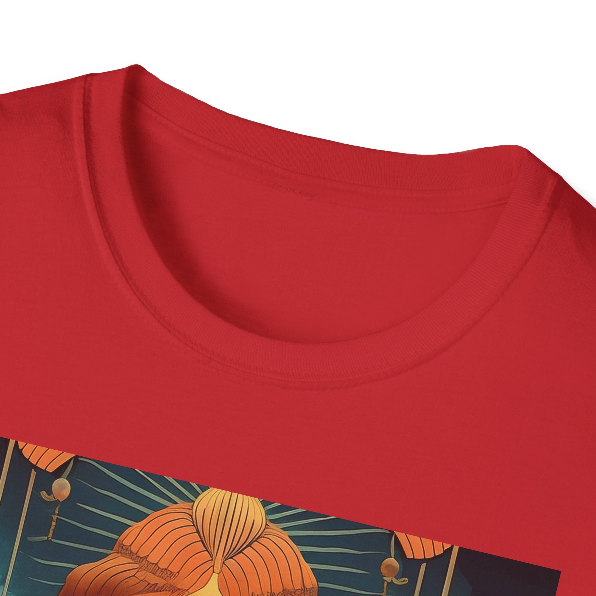 Meditative Goddess T-Shirt — Tranquil Floral Face Art Tee