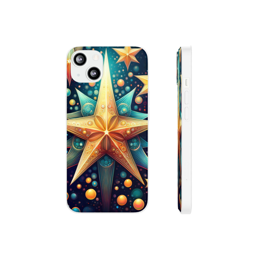 Starburst Galaxy Phone Case — Colorful Cosmic Star Design Flexible Case