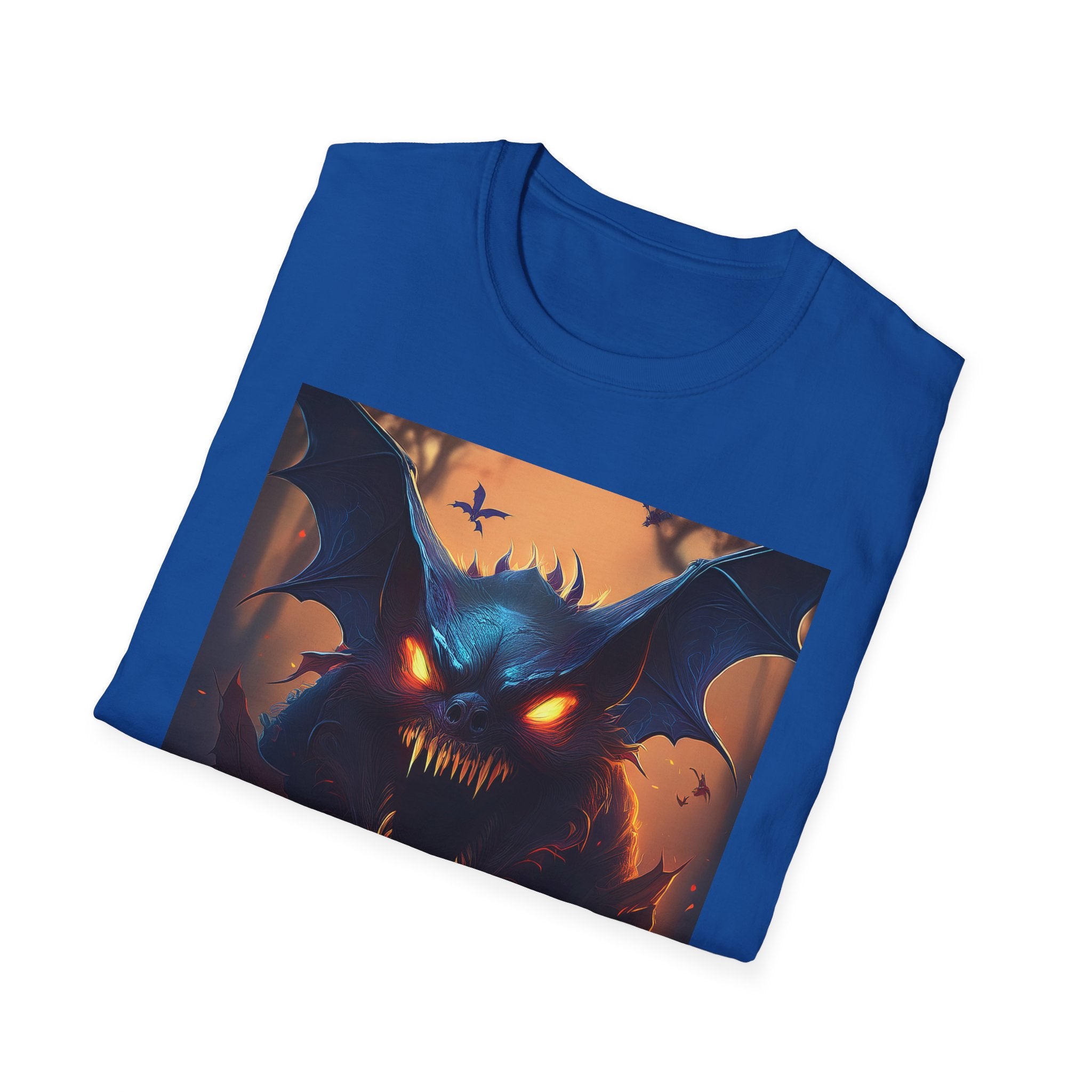 Halloween Demon Bat T-Shirt — Spooky Glowing Monster Tee