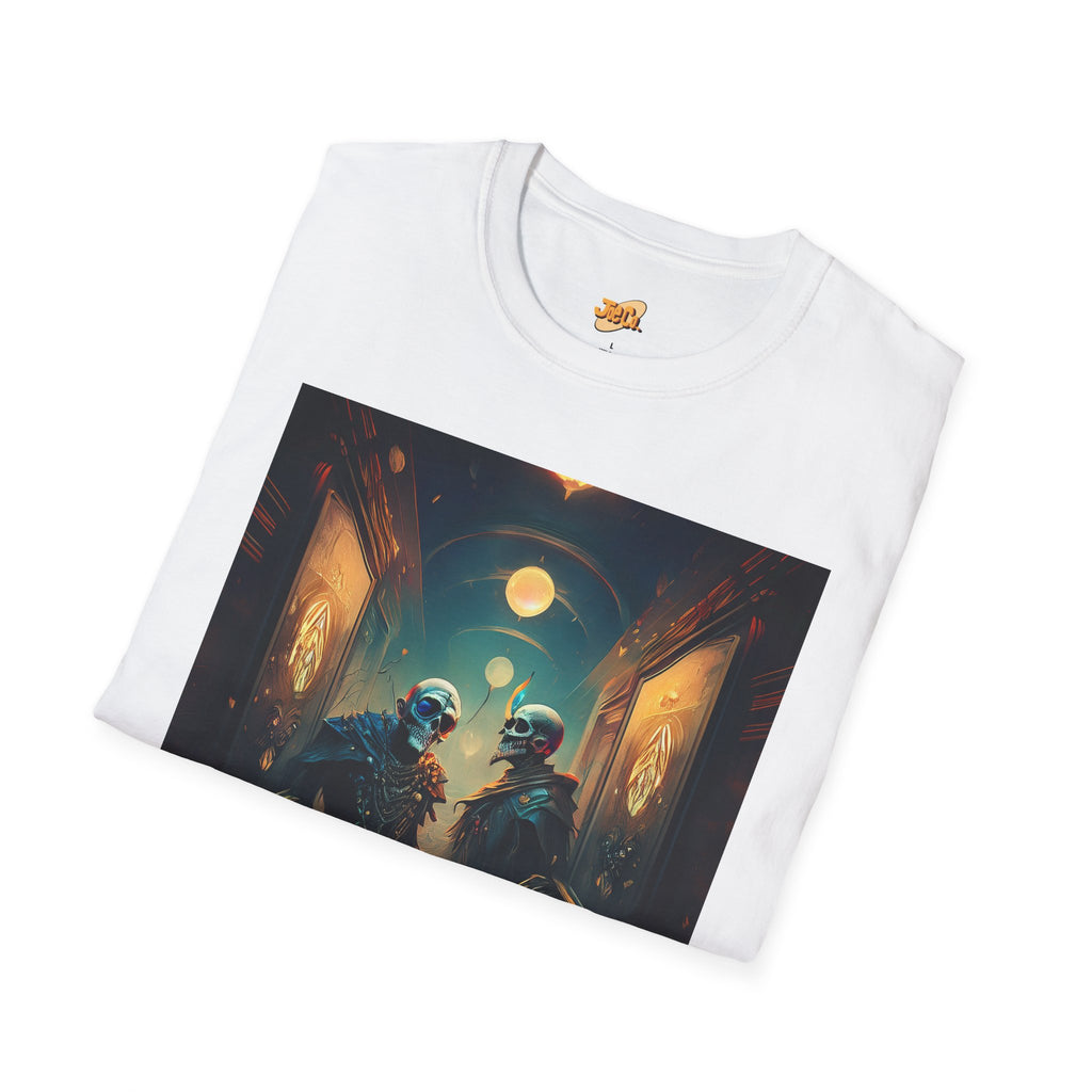 Cyberpunk Alley T-Shirt — Neon Futuristic Street Scene