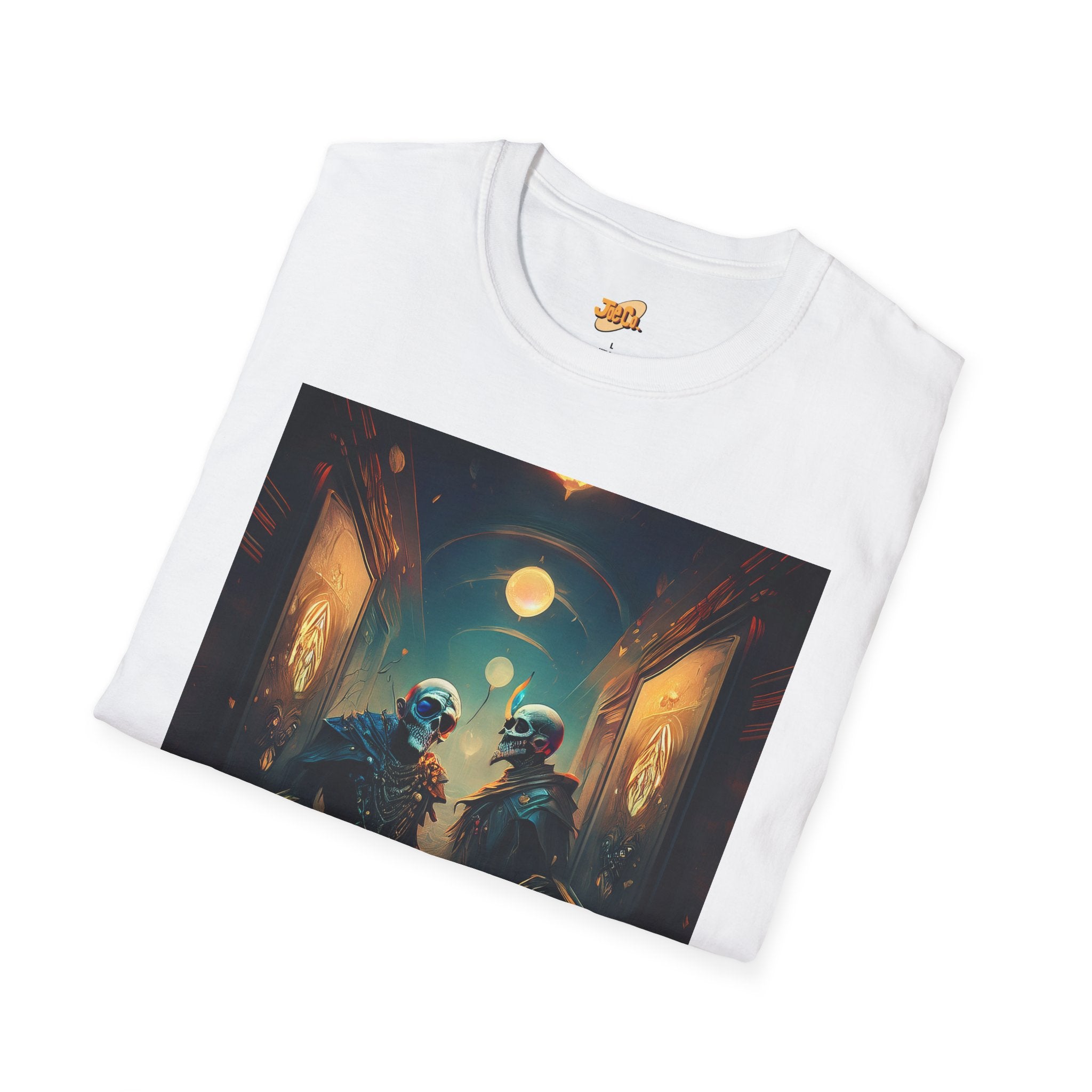 Cyberpunk Alley T-Shirt — Neon Futuristic Street Scene