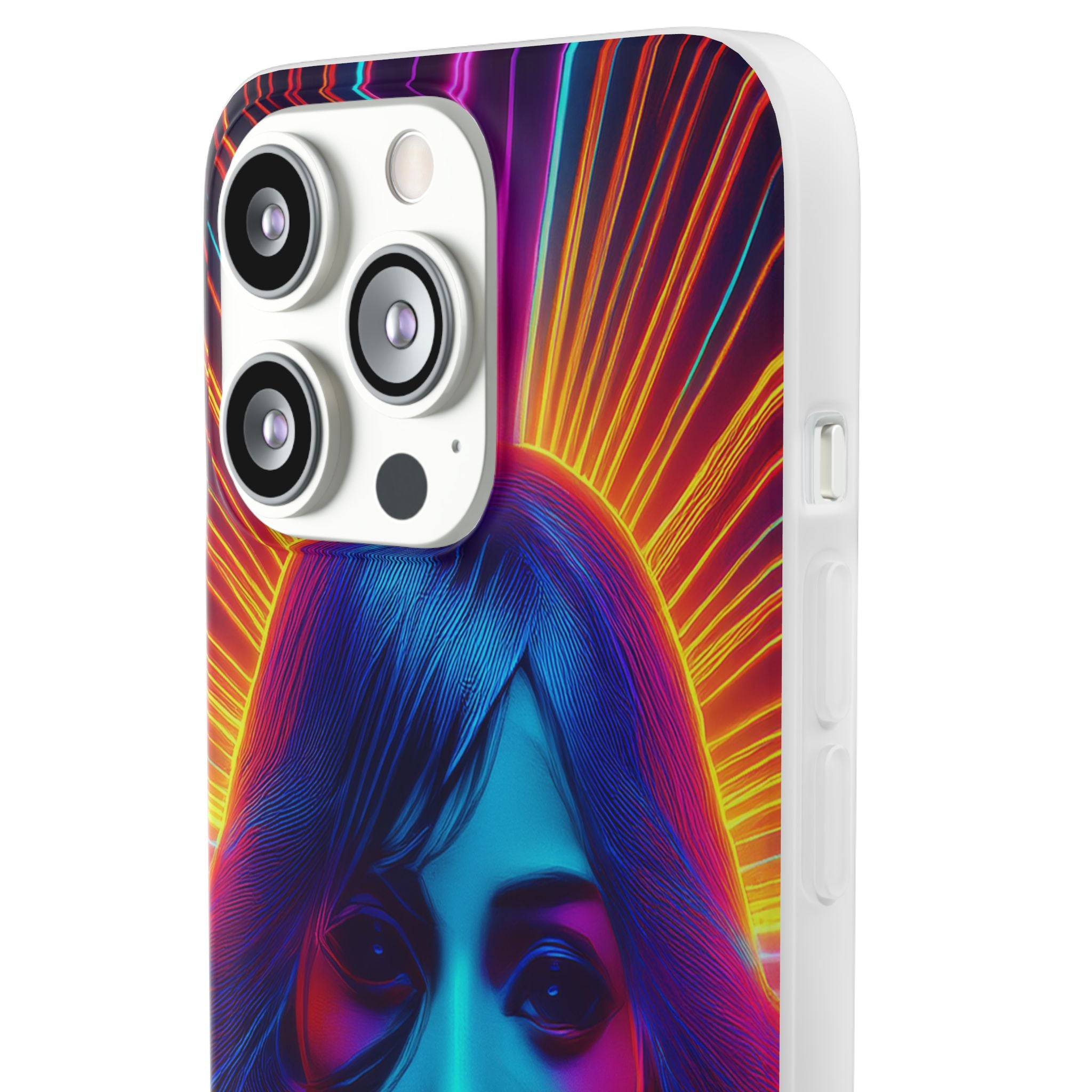 Phone Case — Neon Retro Portrait Mandala