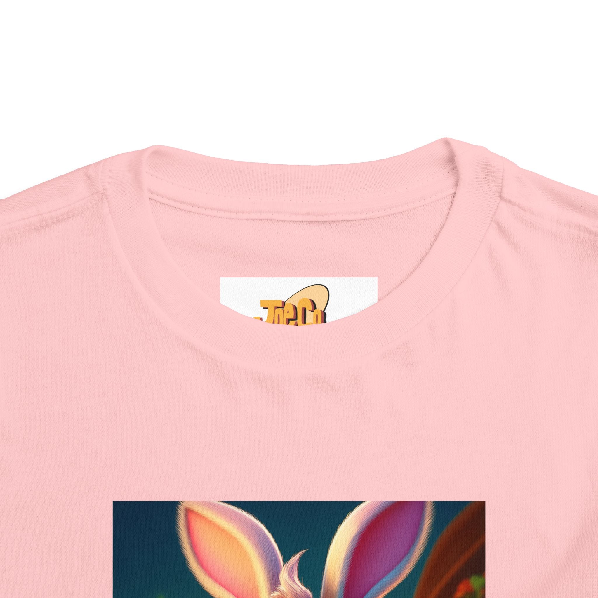 Easter Bunny Toddler Tee — Cute Bunny with Eggs Graphic Shirt