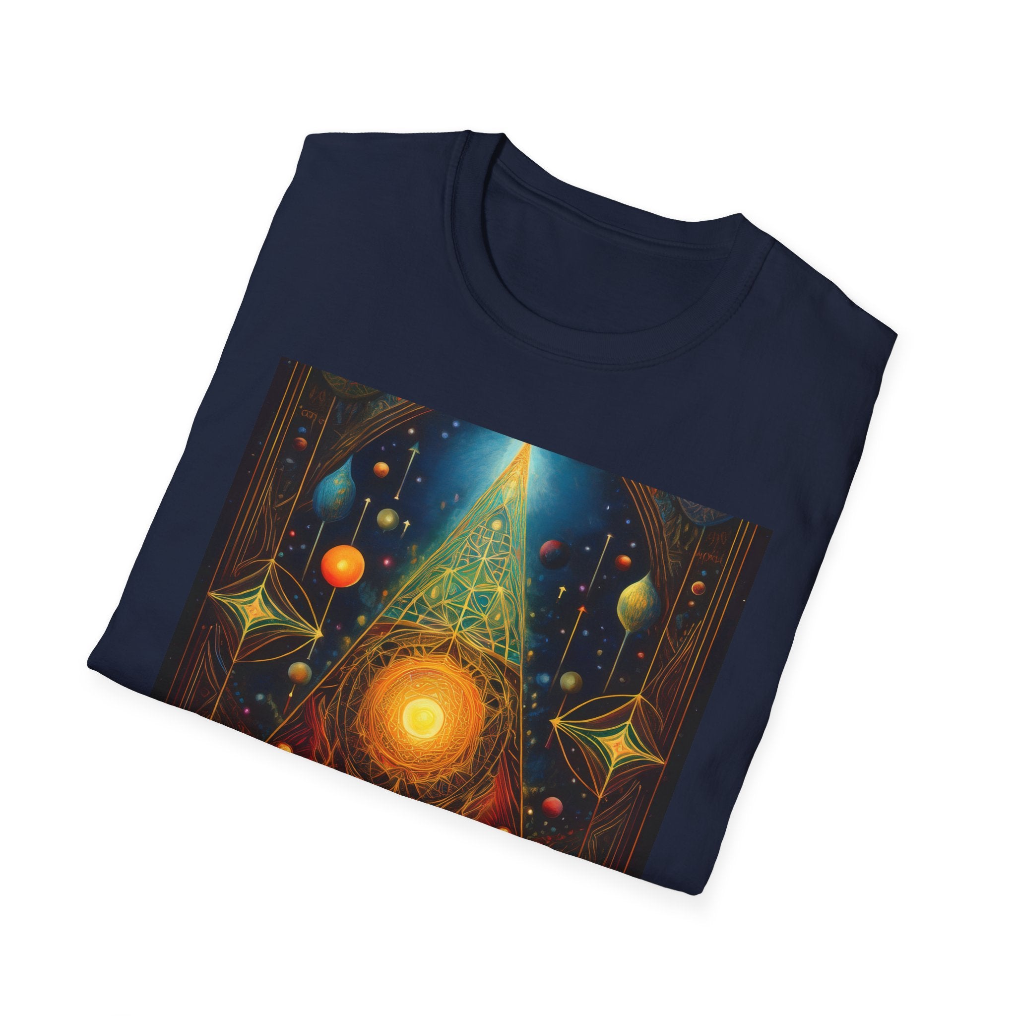 Mystic Sun Pyramid Graphic T-Shirt