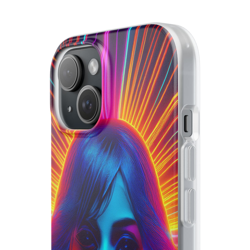 Phone Case — Neon Retro Portrait Mandala