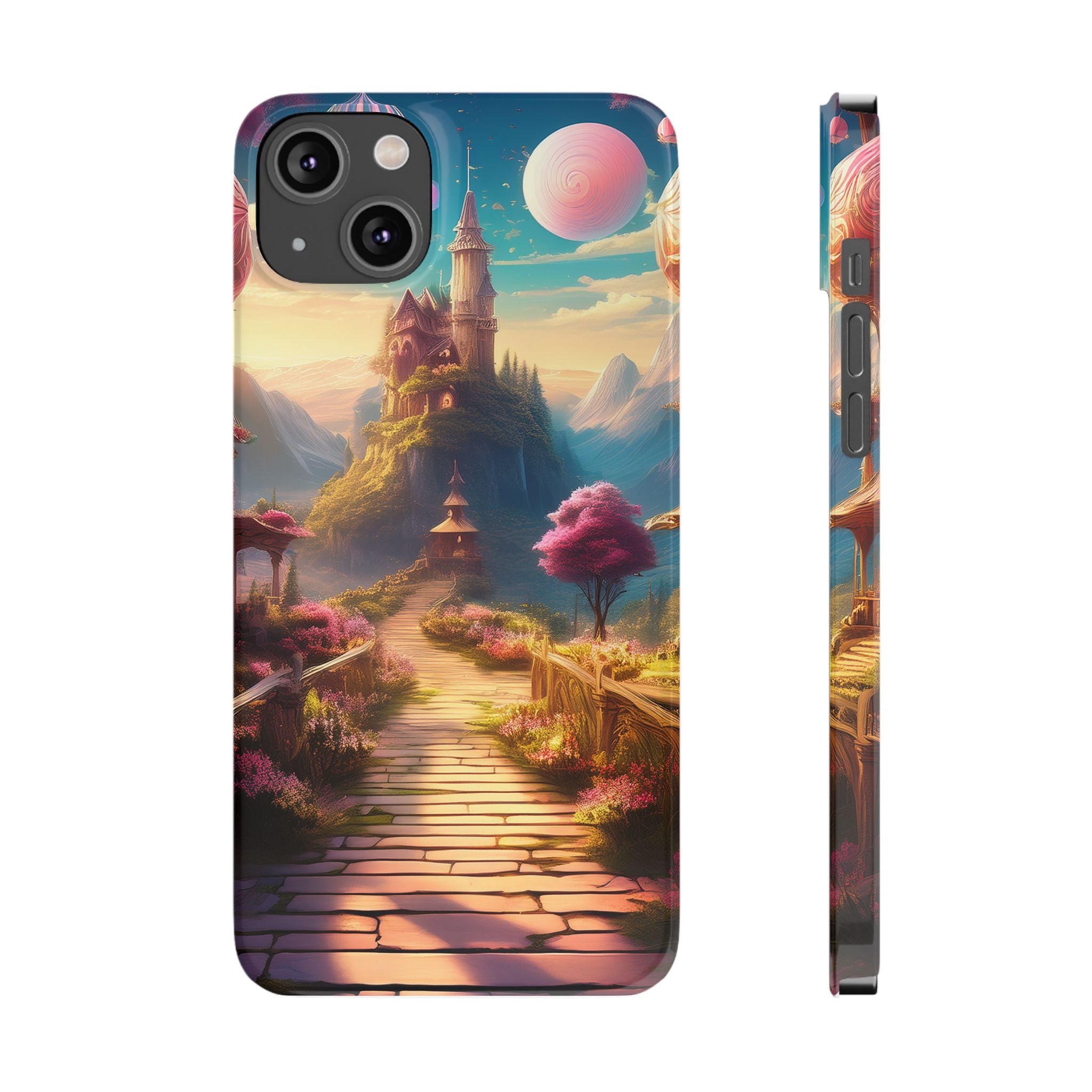 Slim Phone Case — Fantasy Castle Path Scenic iPhone Case