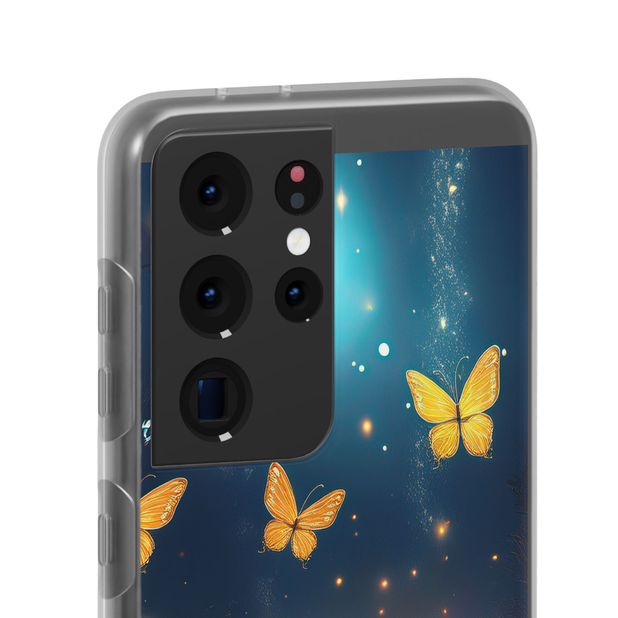 Butterfly Night Sky Phone Case – Glowing Firefly Fantasy for iPhone