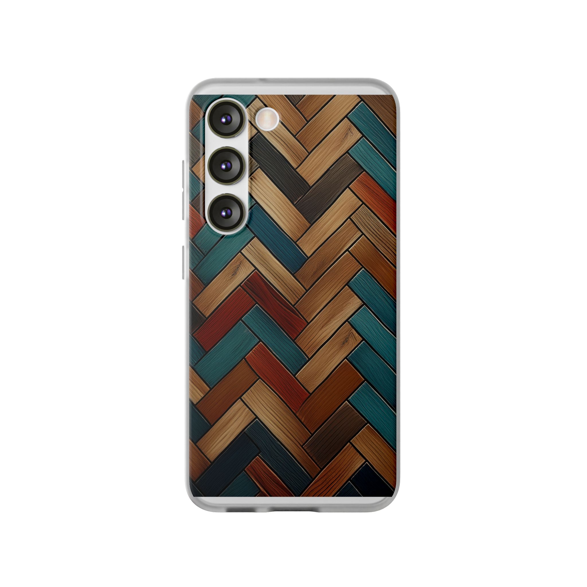 Herringbone Wood Pattern Flexi Phone Case