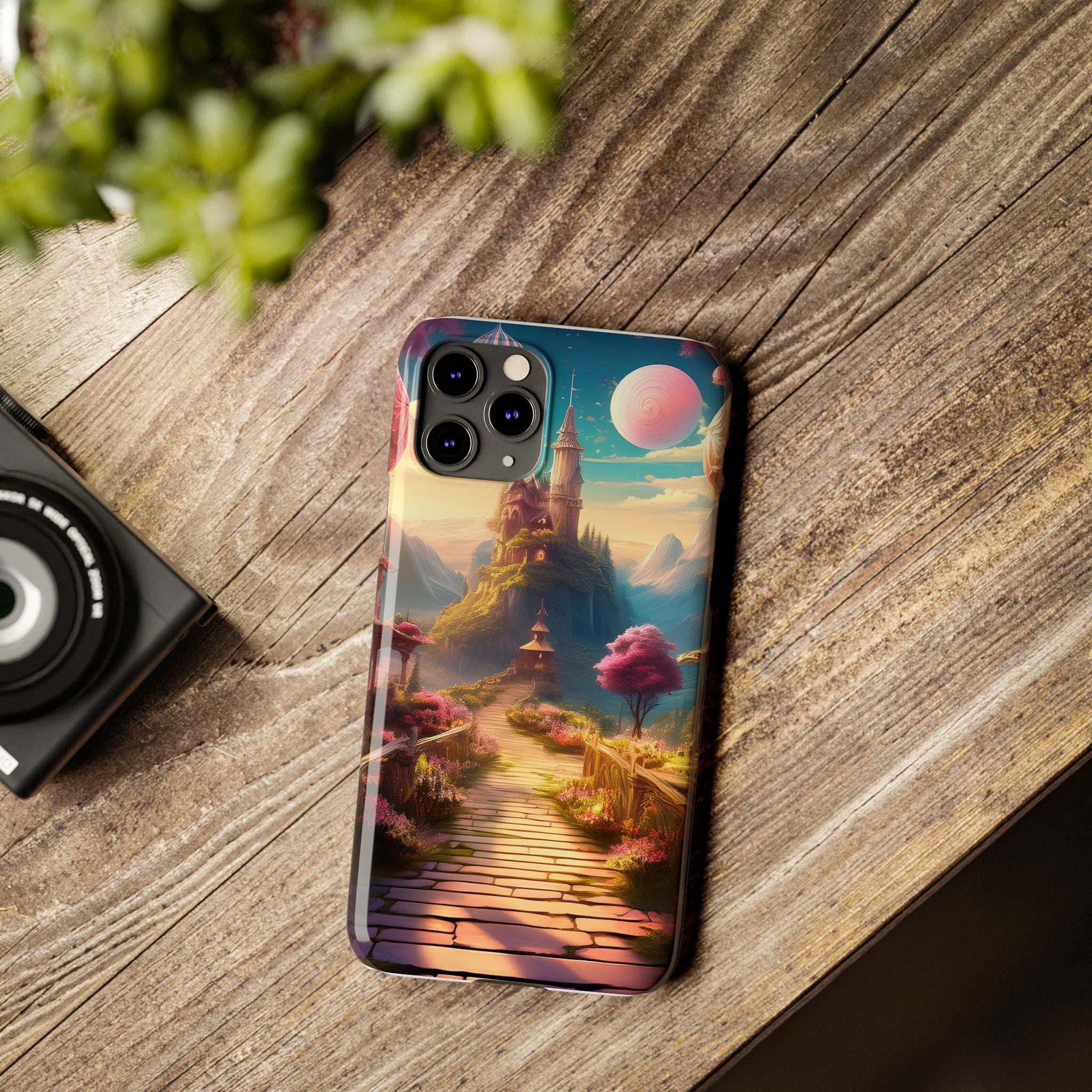 Slim Phone Case — Fantasy Castle Path Scenic iPhone Case