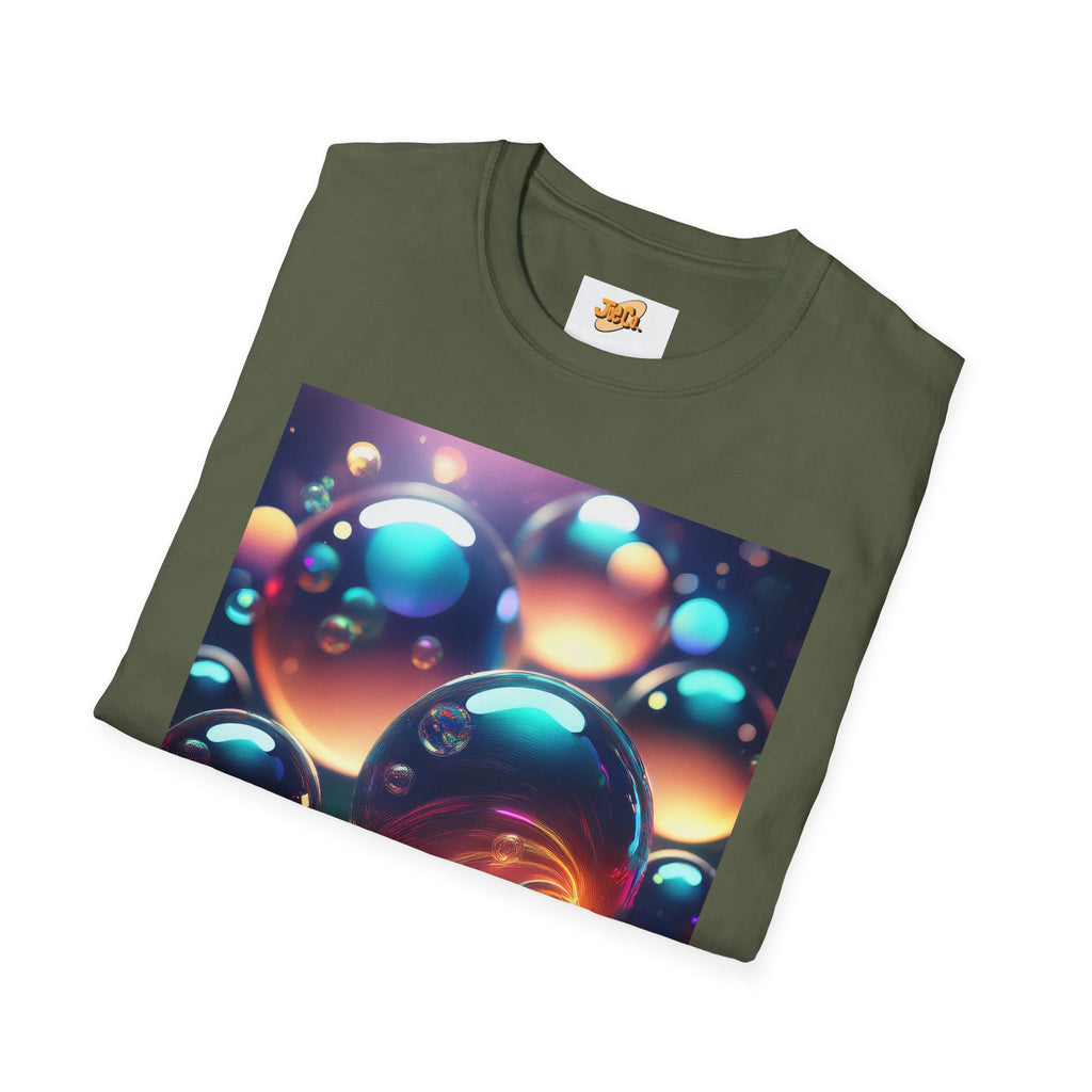 Bubble Galaxy T-Shirt — Colorful 3D Bubble Art Tee