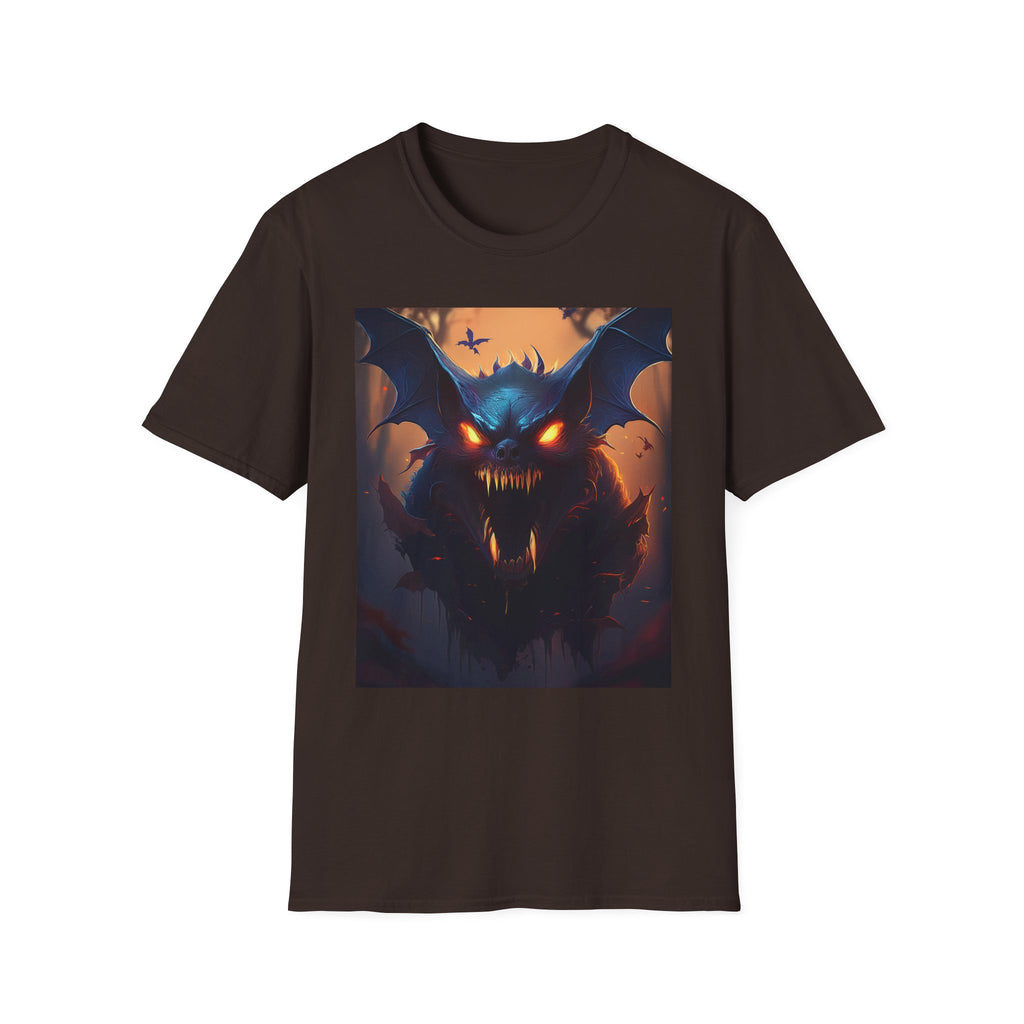 Halloween Demon Bat T-Shirt — Spooky Glowing Monster Tee