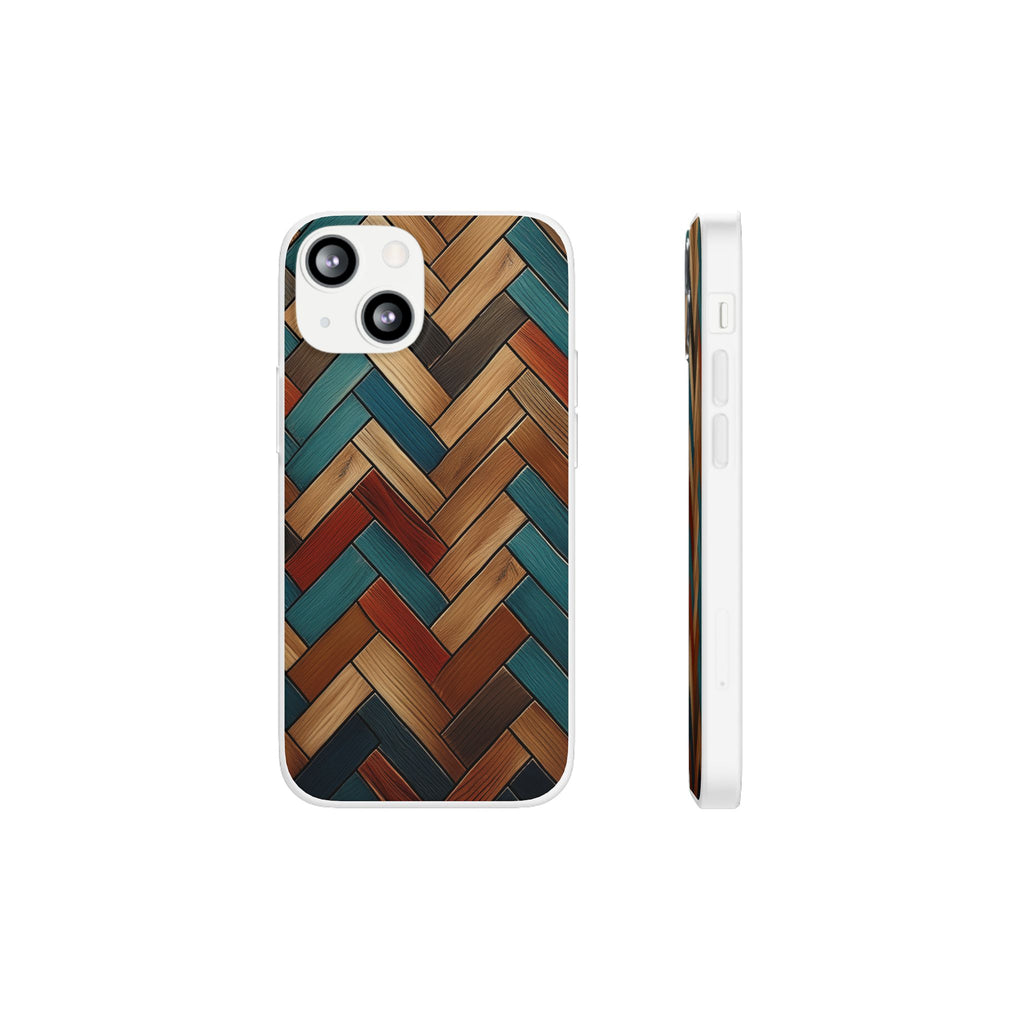 Herringbone Wood Pattern Flexi Phone Case