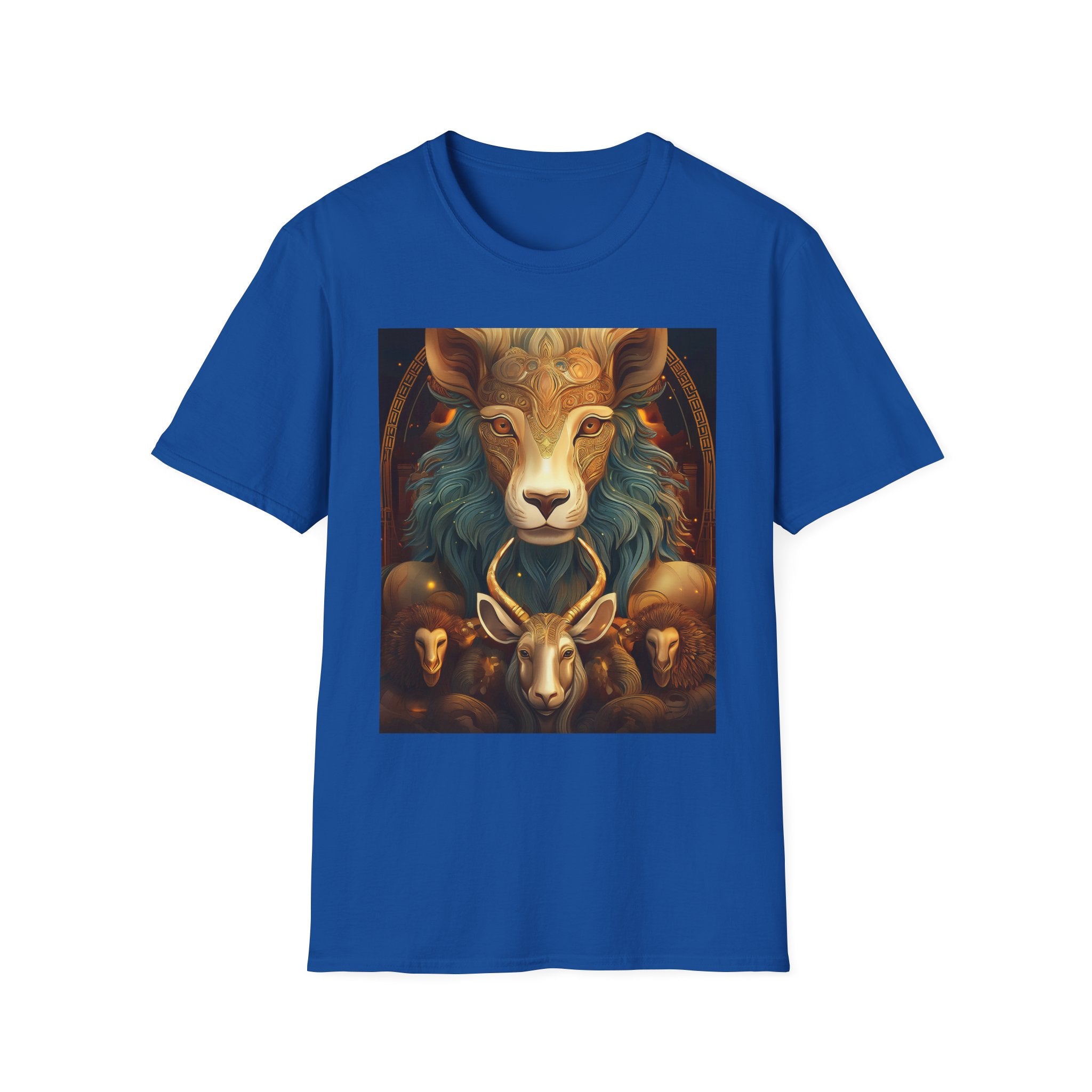 Mystic Ram & Herd Art T-Shirt — Zodiac Capricorn Goat Graphic Tee