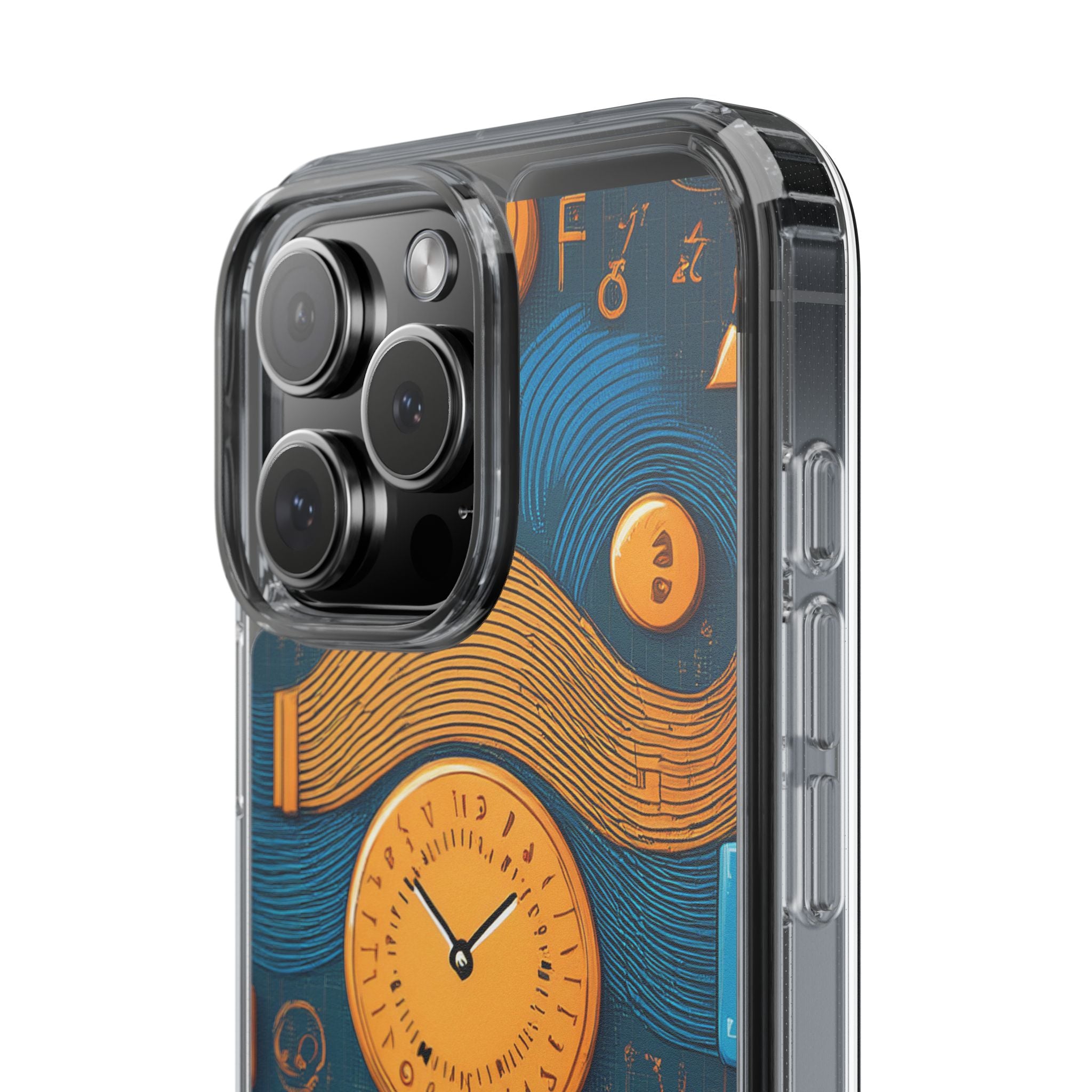 Clear Case — Abstract Clockwork Design Phone Case
