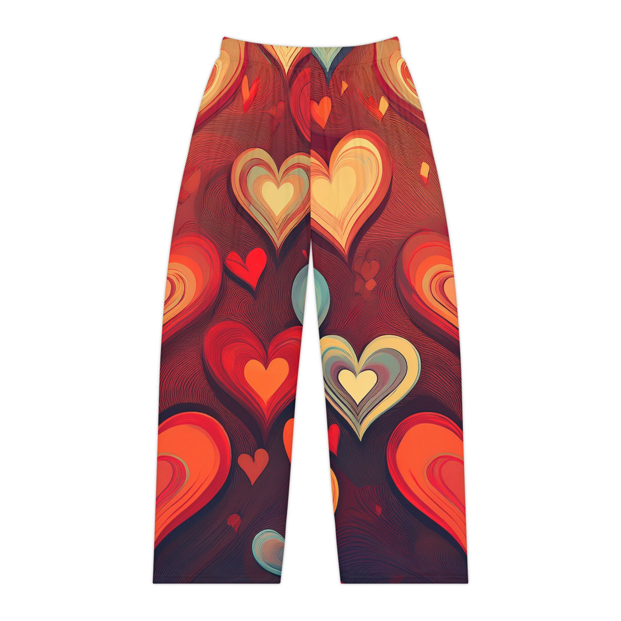 Heart Pattern Women's Pajama Pants - Cozy Valentine Lounge Sleepwear