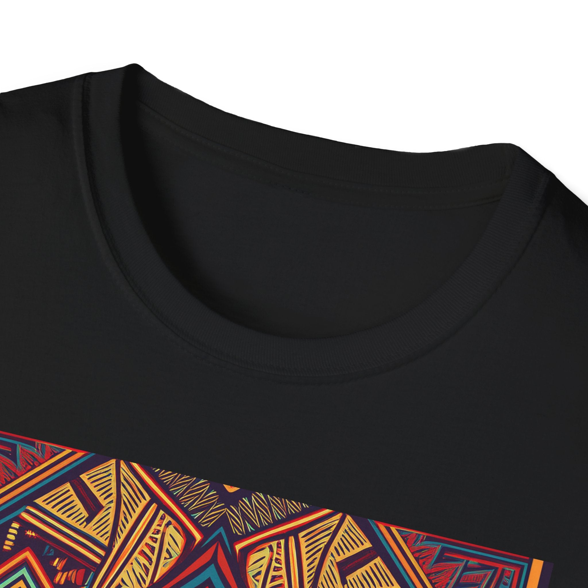 Geometric Tribal Pattern T-Shirt — Boho Vintage Aztec Graphic Tee