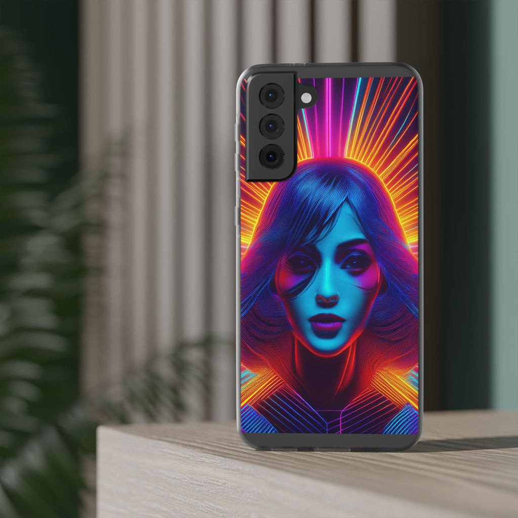 Phone Case — Neon Retro Portrait Mandala