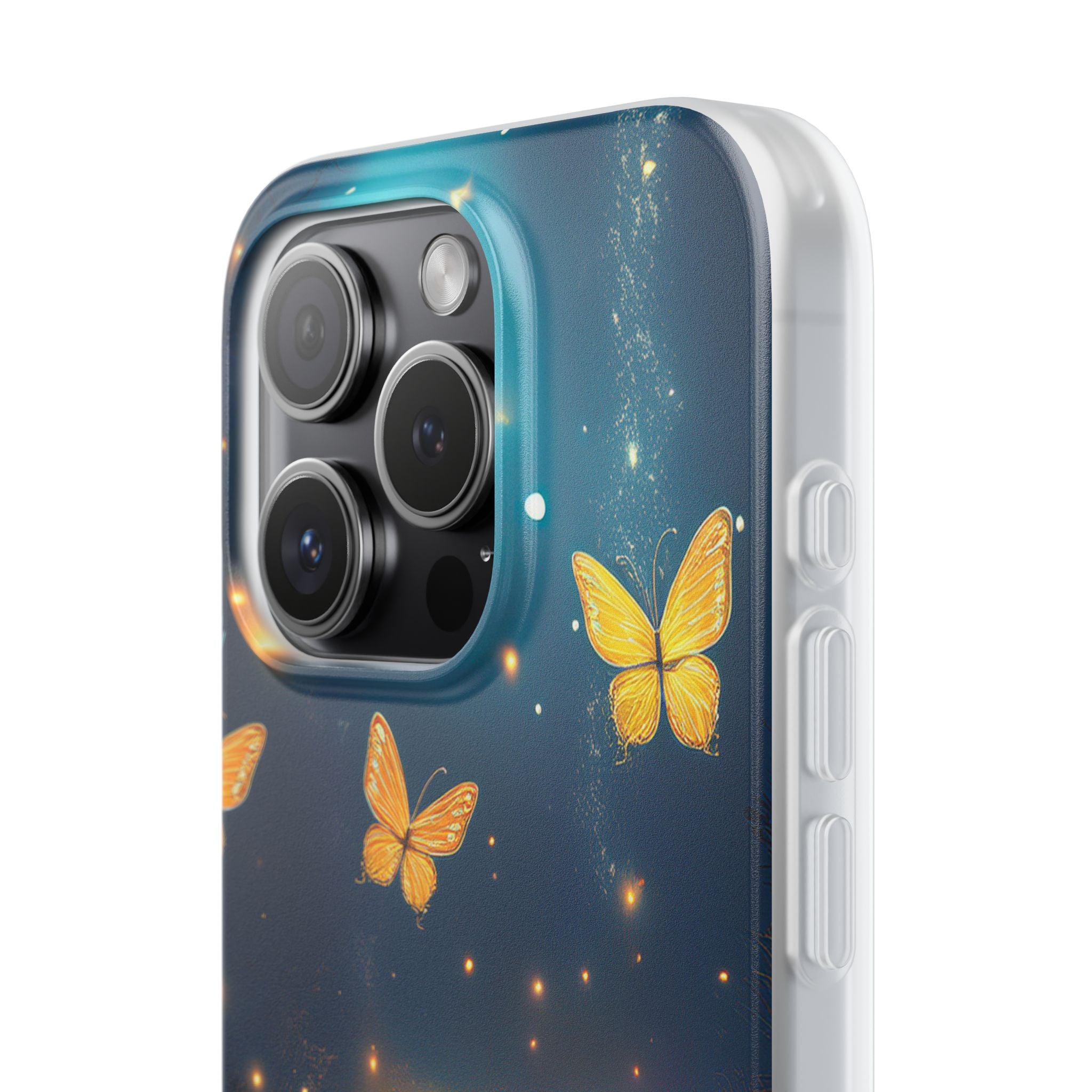 Butterfly Night Sky Phone Case – Glowing Firefly Fantasy for iPhone