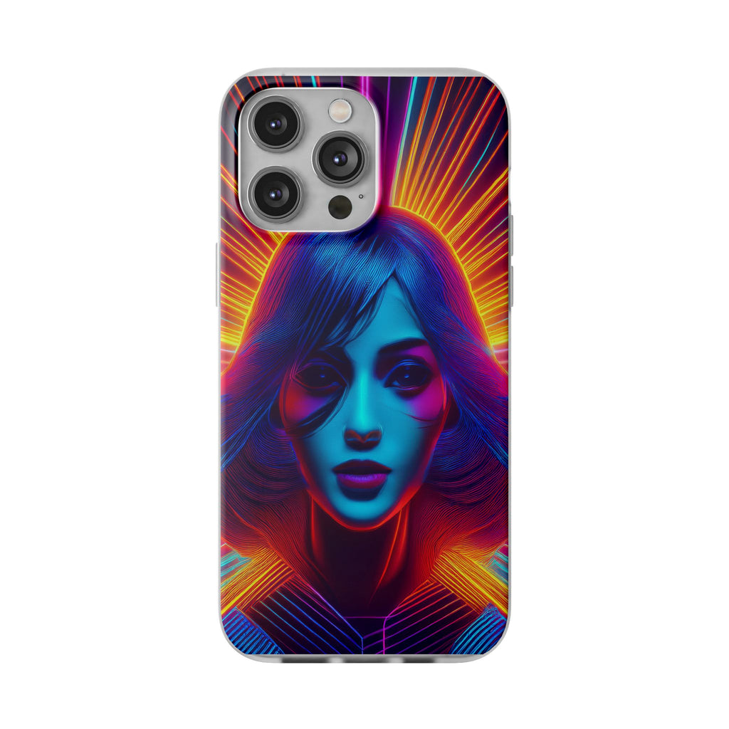 Phone Case — Neon Retro Portrait Mandala