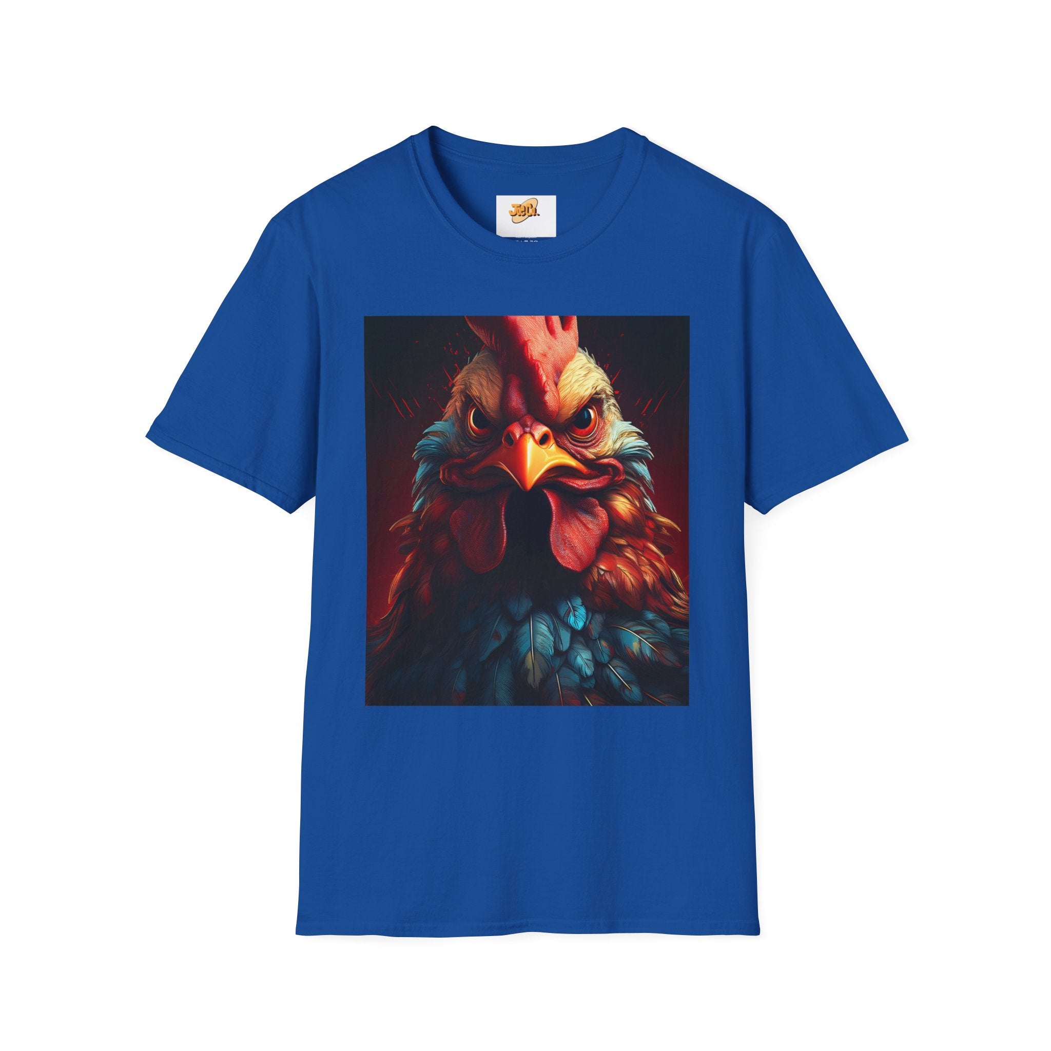 Rooster Portrait T-Shirt – Bold Vintage Farmhouse Rooster Art Tee