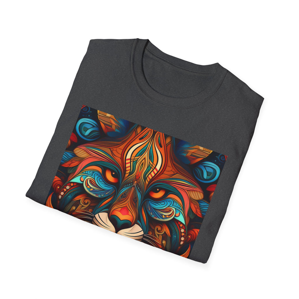 Lion Mandala T-Shirt — Colorful Psychedelic Lion Graphic Tee