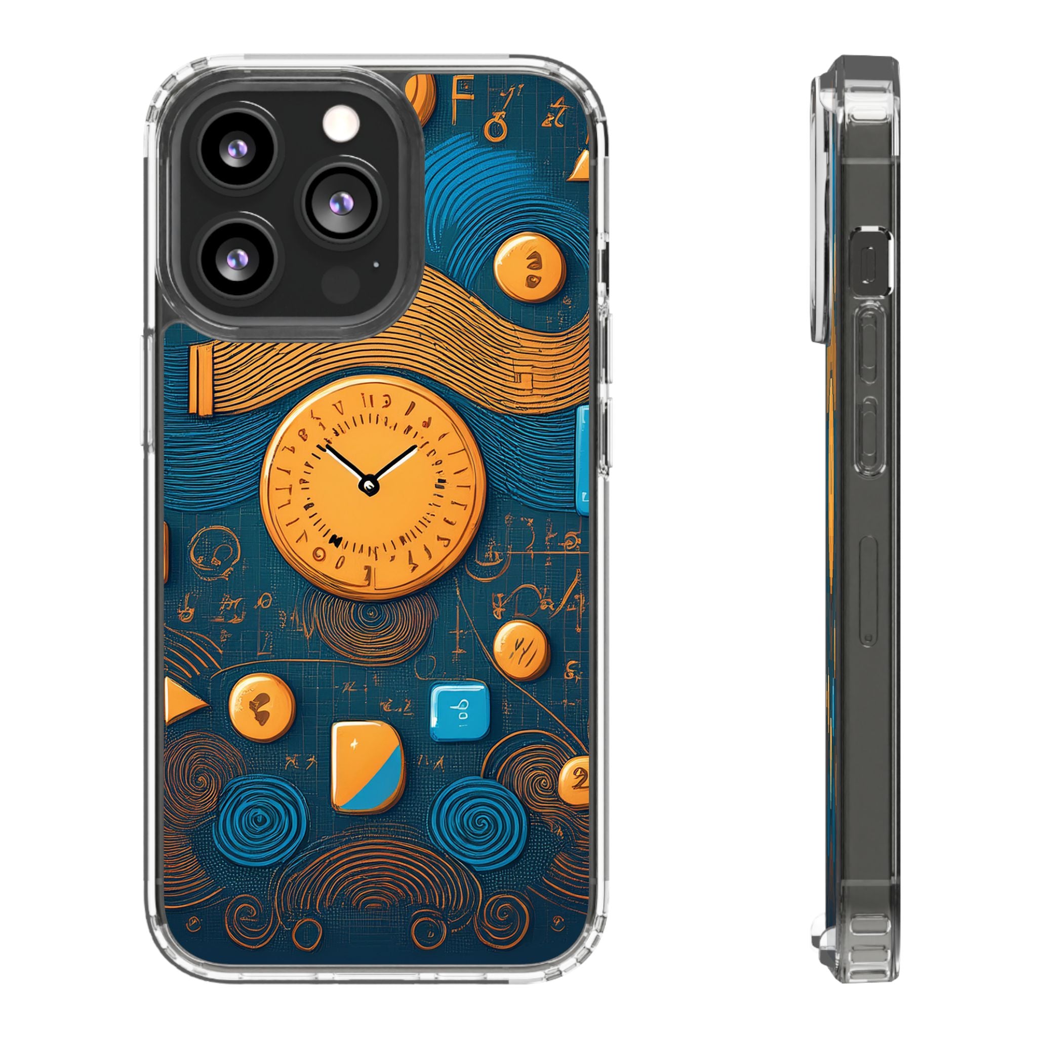 Clear Case — Abstract Clockwork Design Phone Case