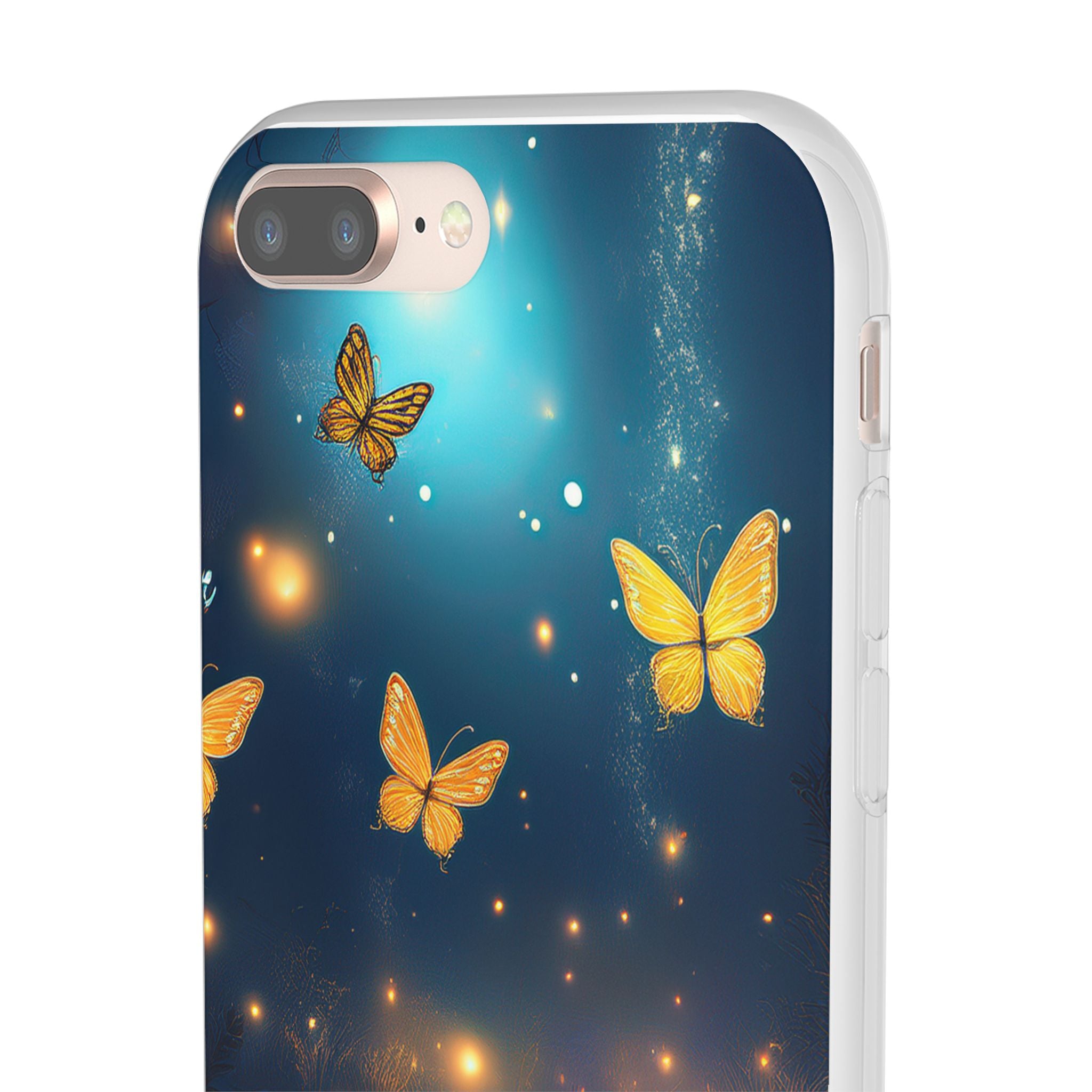 Butterfly Night Sky Phone Case – Glowing Firefly Fantasy for iPhone