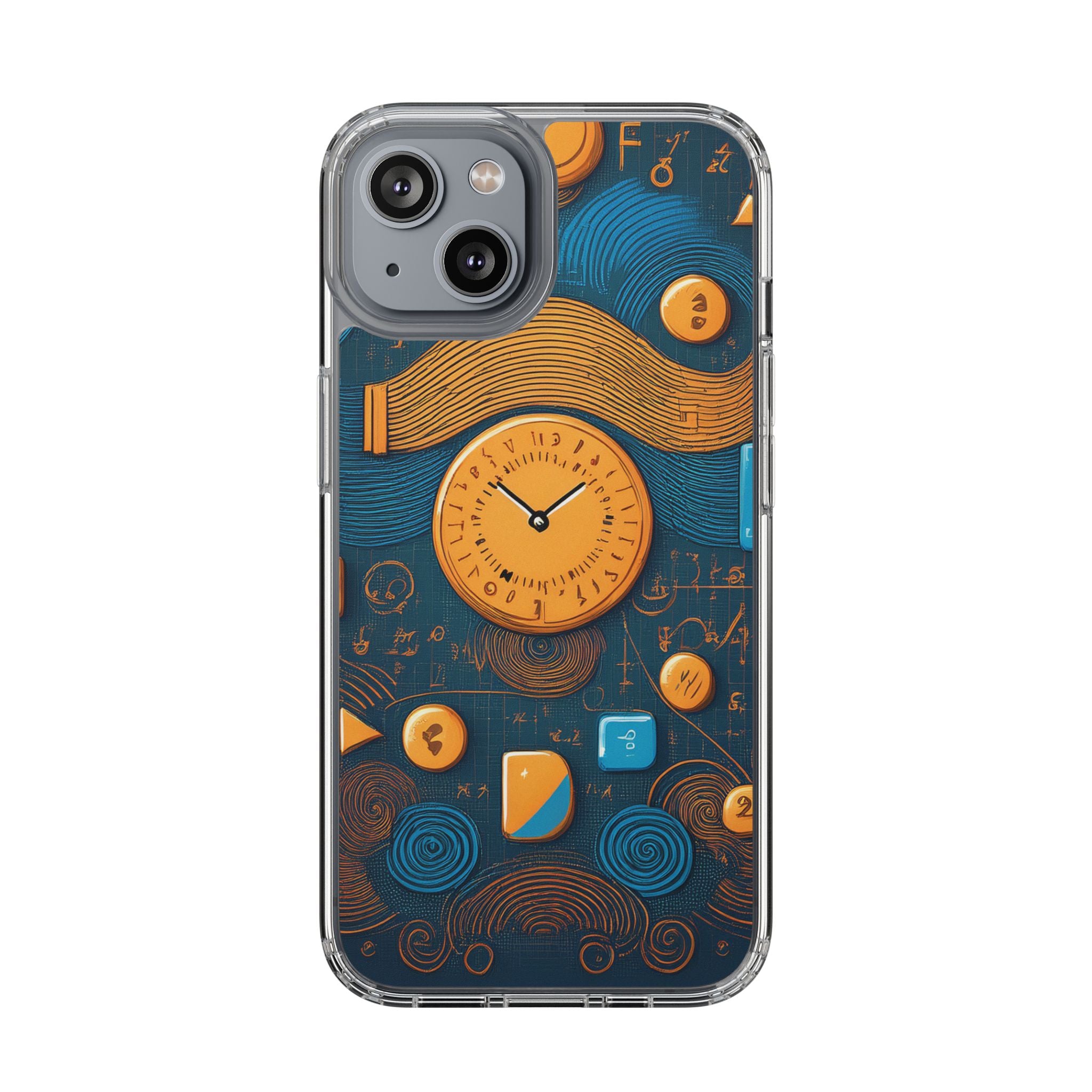 Clear Case — Abstract Clockwork Design Phone Case